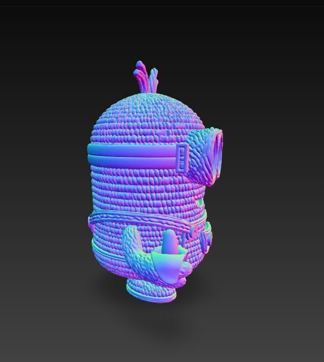 Minion Bob Knit Figure Banana Hero 3D model_13