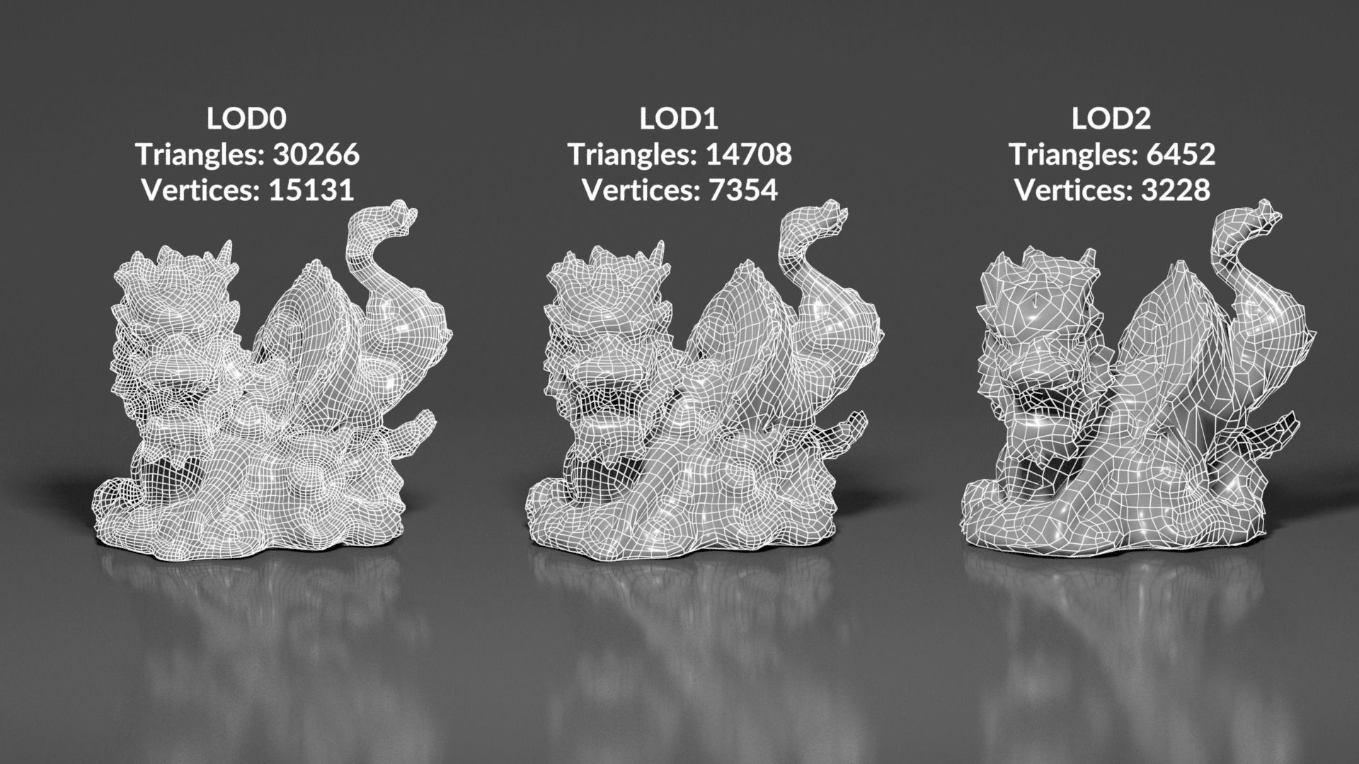 0001-02 Chinese Dragon 3D print model_3