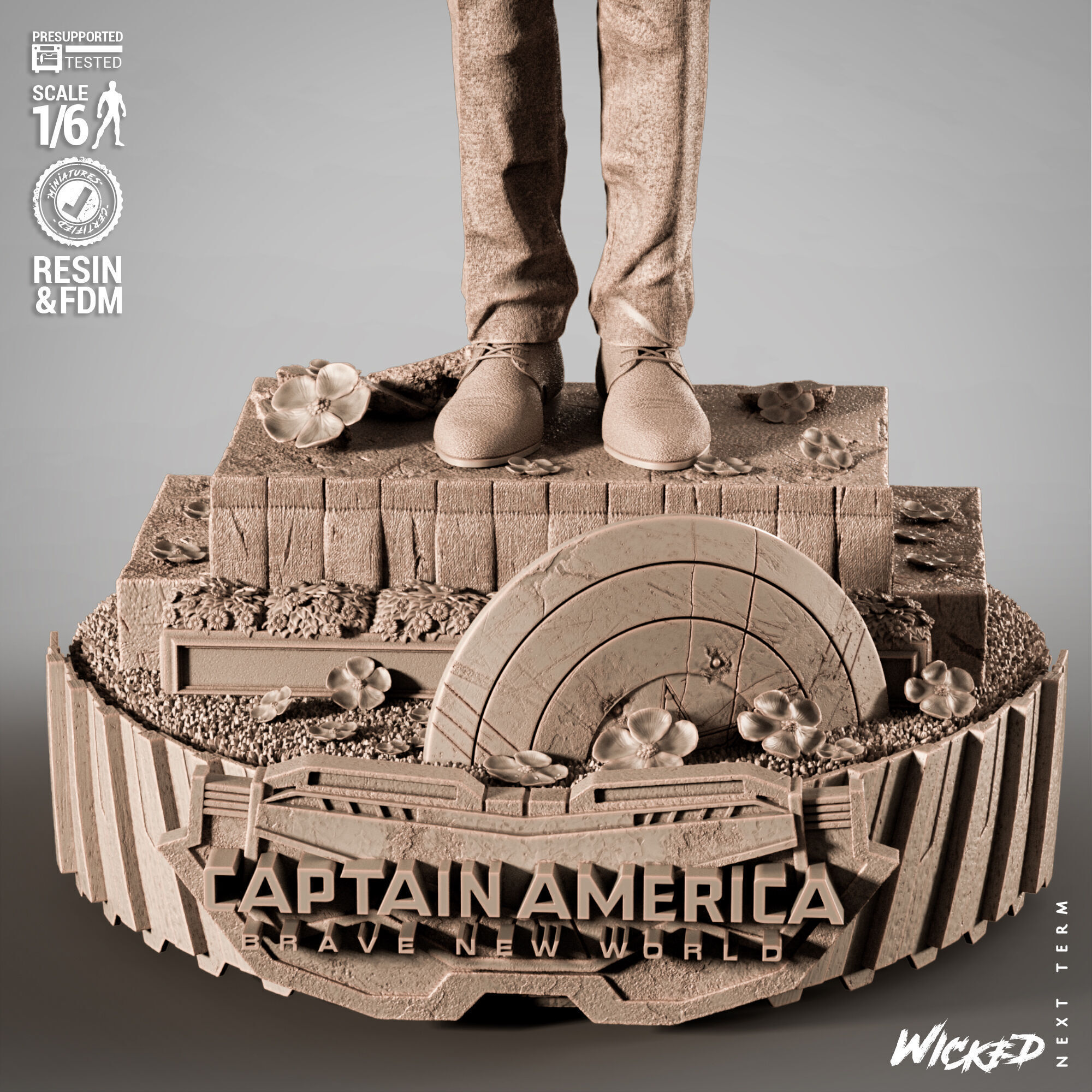 Wicked Marvel Ross Sculpture 3D print model_43