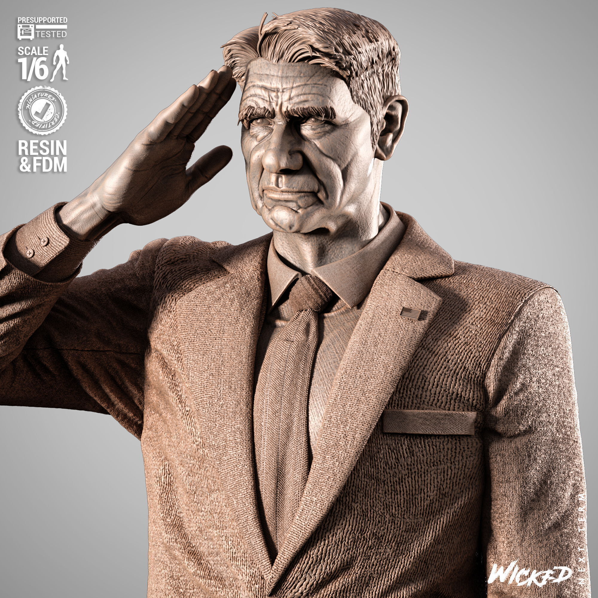 Wicked Marvel Ross Sculpture 3D print model_22