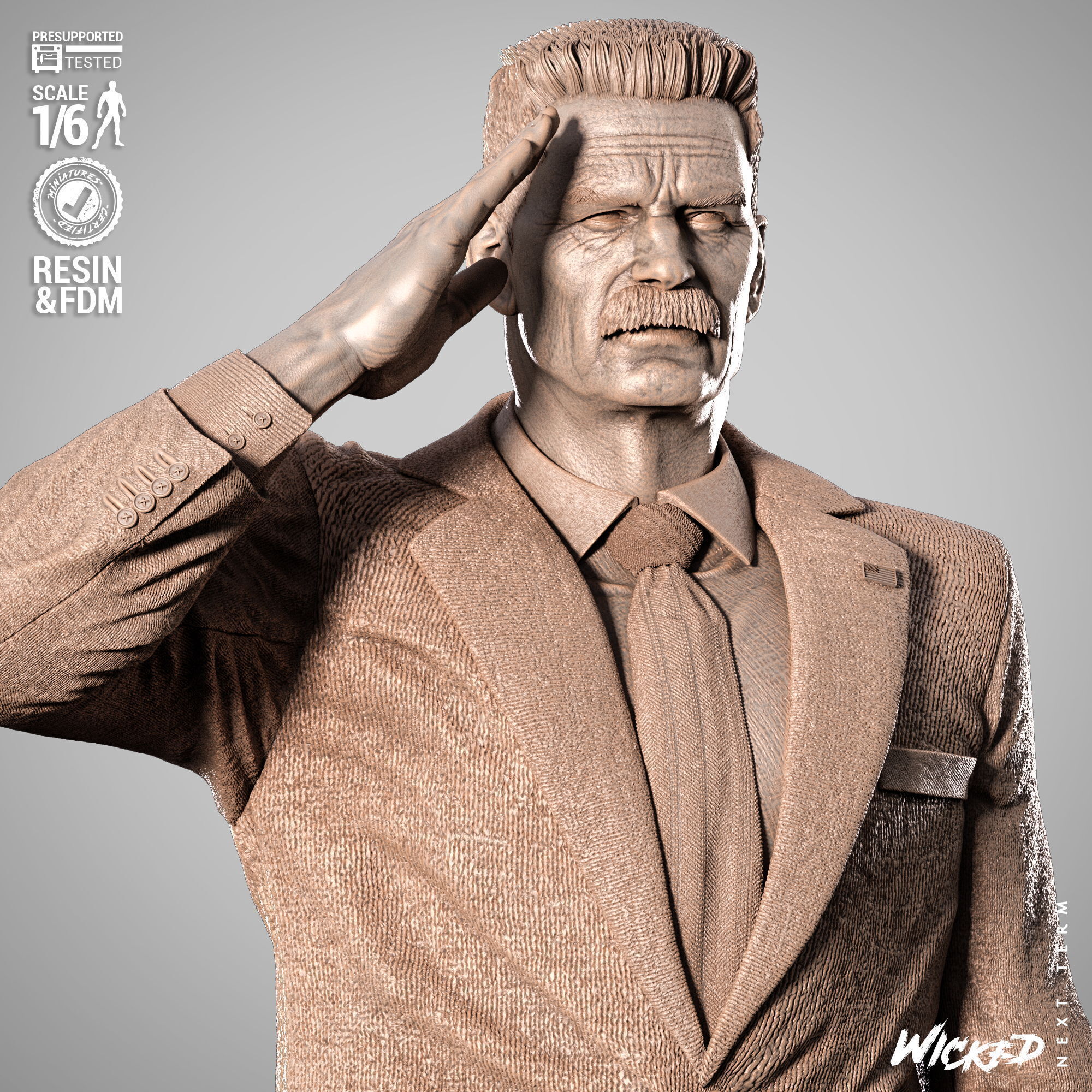 Wicked Marvel Ross Sculpture 3D print model_10