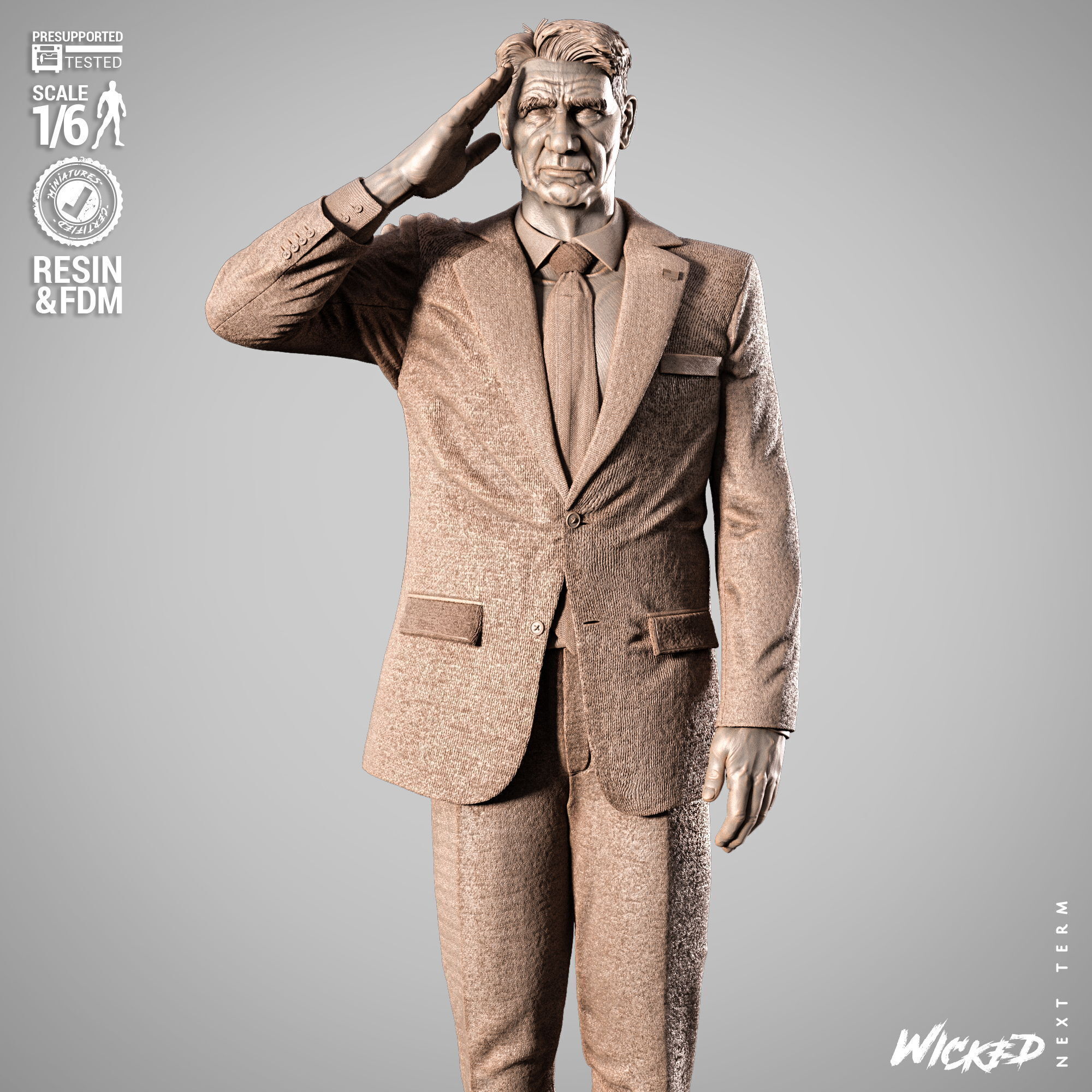 Wicked Marvel Ross Sculpture 3D print model_13