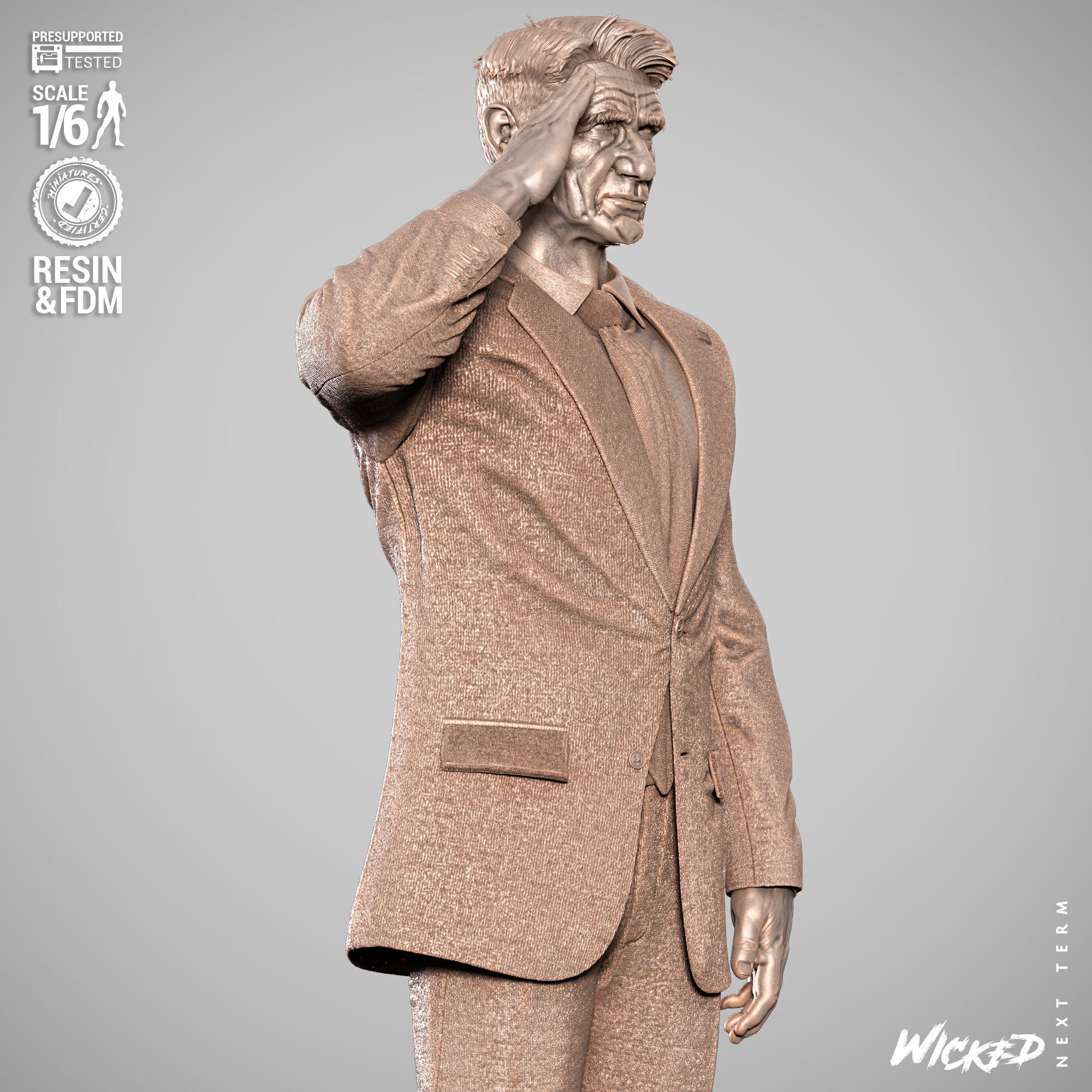 Wicked Marvel Ross Sculpture 3D print model_17