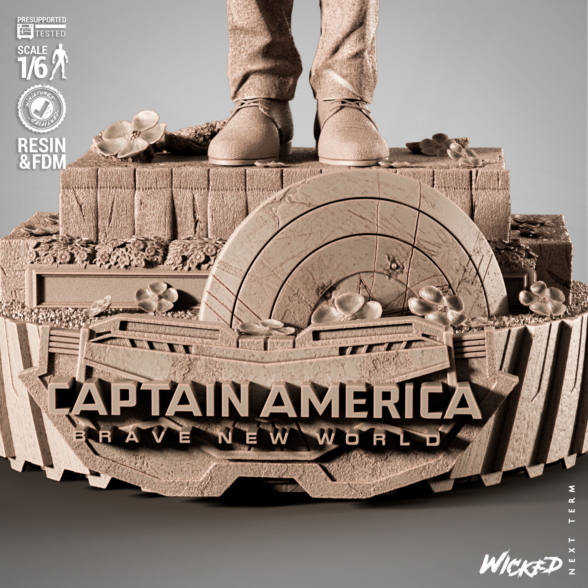 Wicked Marvel Ross Sculpture 3D print model_47