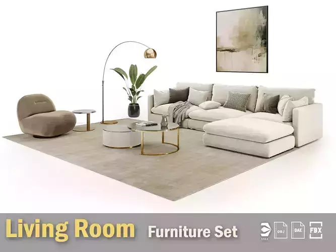 living room furniture set 01