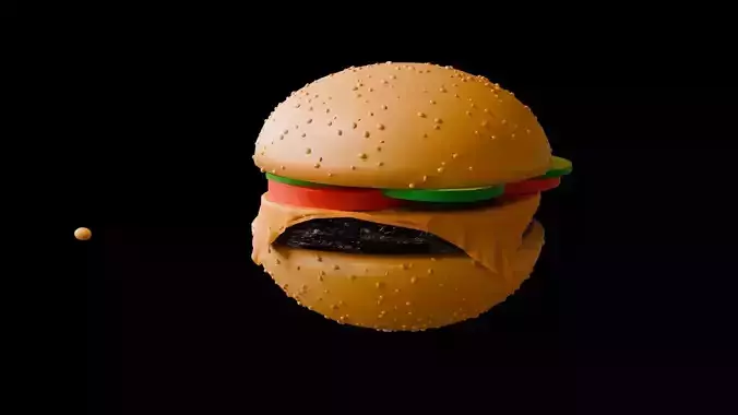 fast food hamburger