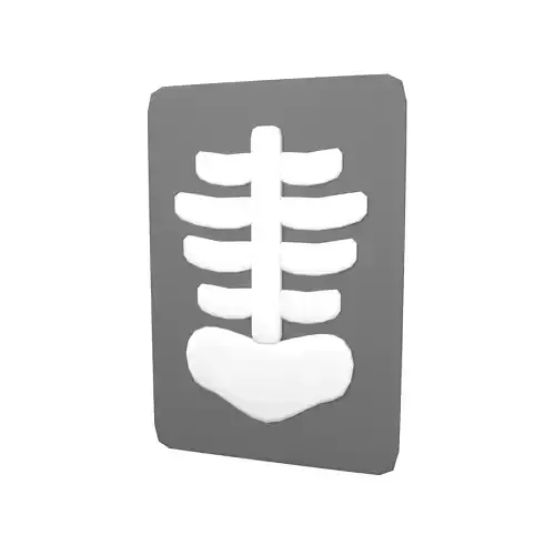 X Ray Icon v1 001 Low-poly 3D model