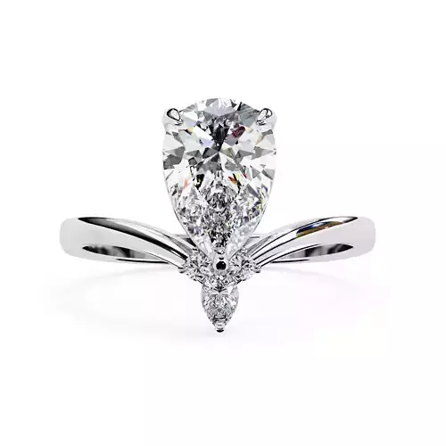 PEAR  DIAMOND RING -CAD-147