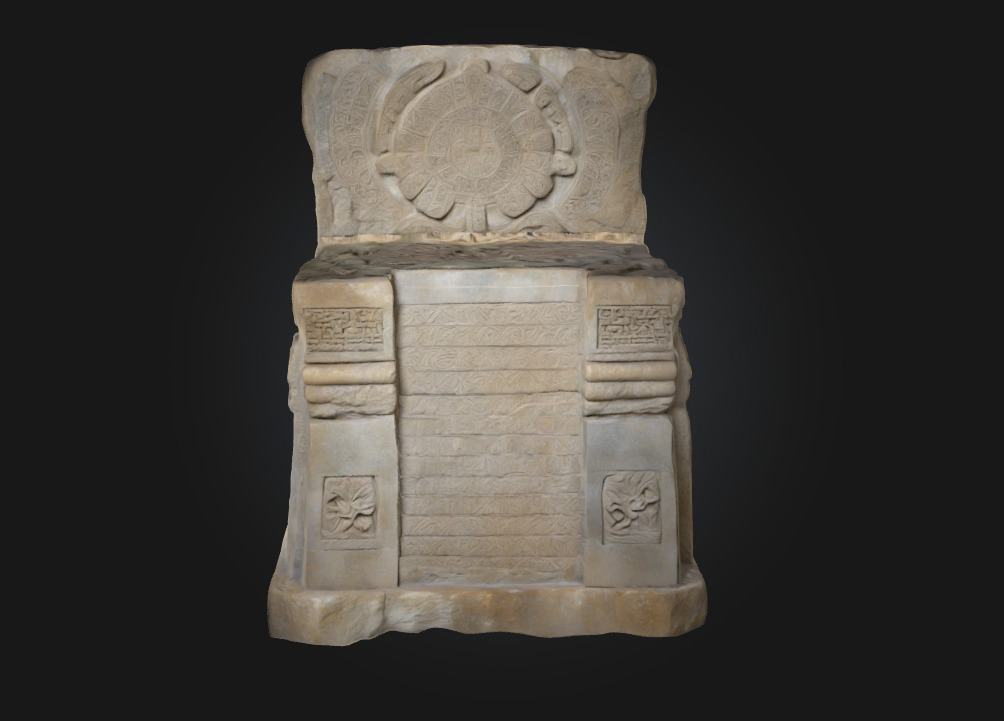 Aztec Stone Altar  Sacred Relic of an Ancient Empire 3D model_2