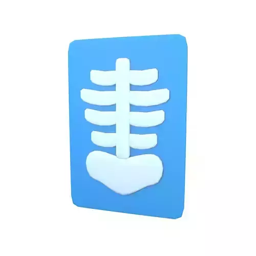 X Ray Icon v1 002 Low-poly 3D model