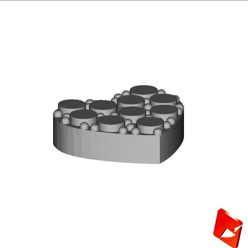 Heart pendant or necklace 3D print model_13