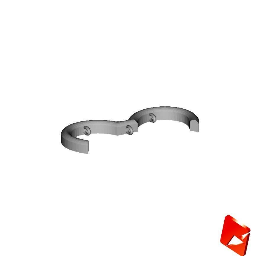 Heart pendant or necklace 3D print model_10