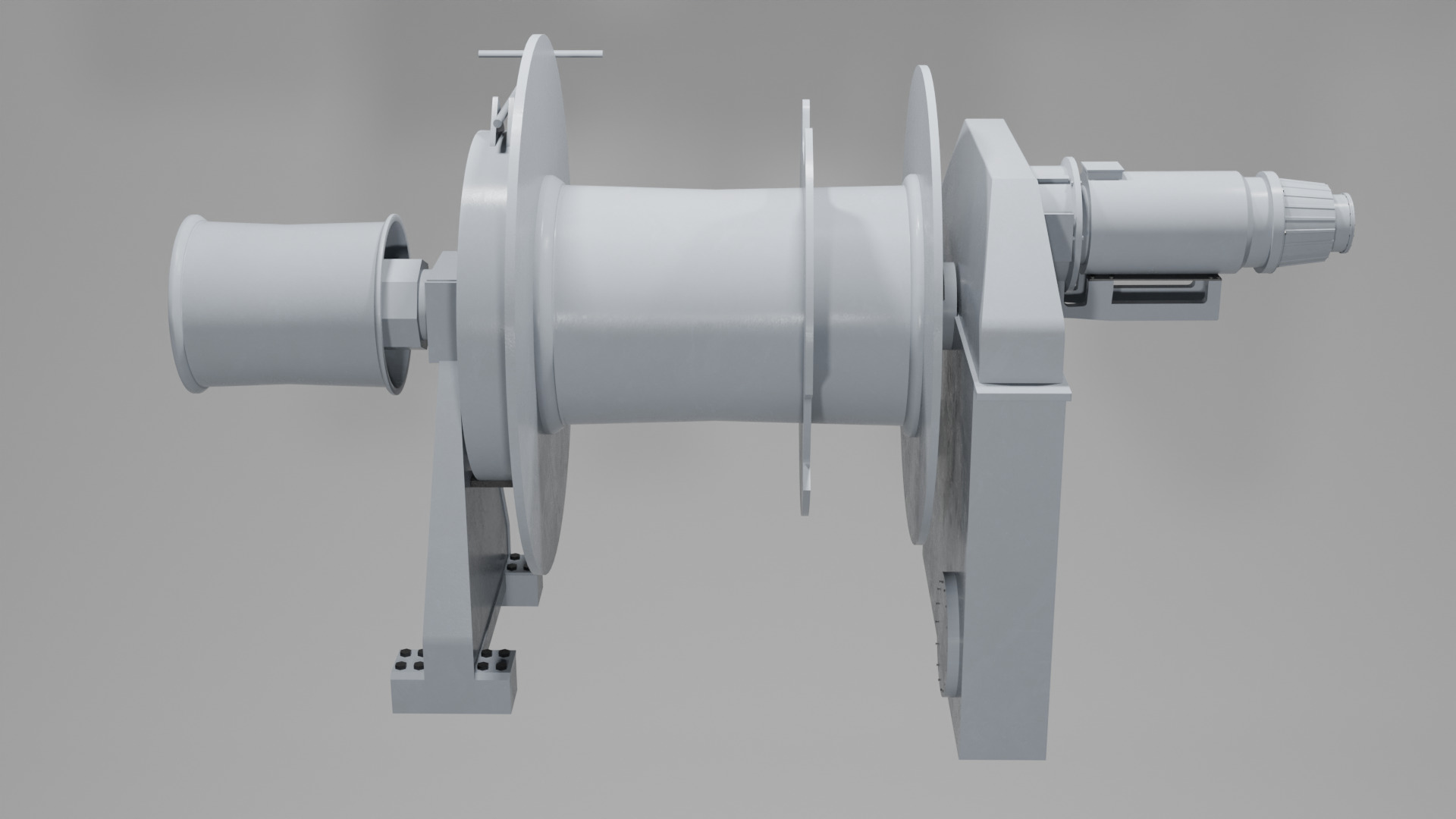 Mooring Winch 3D model_1