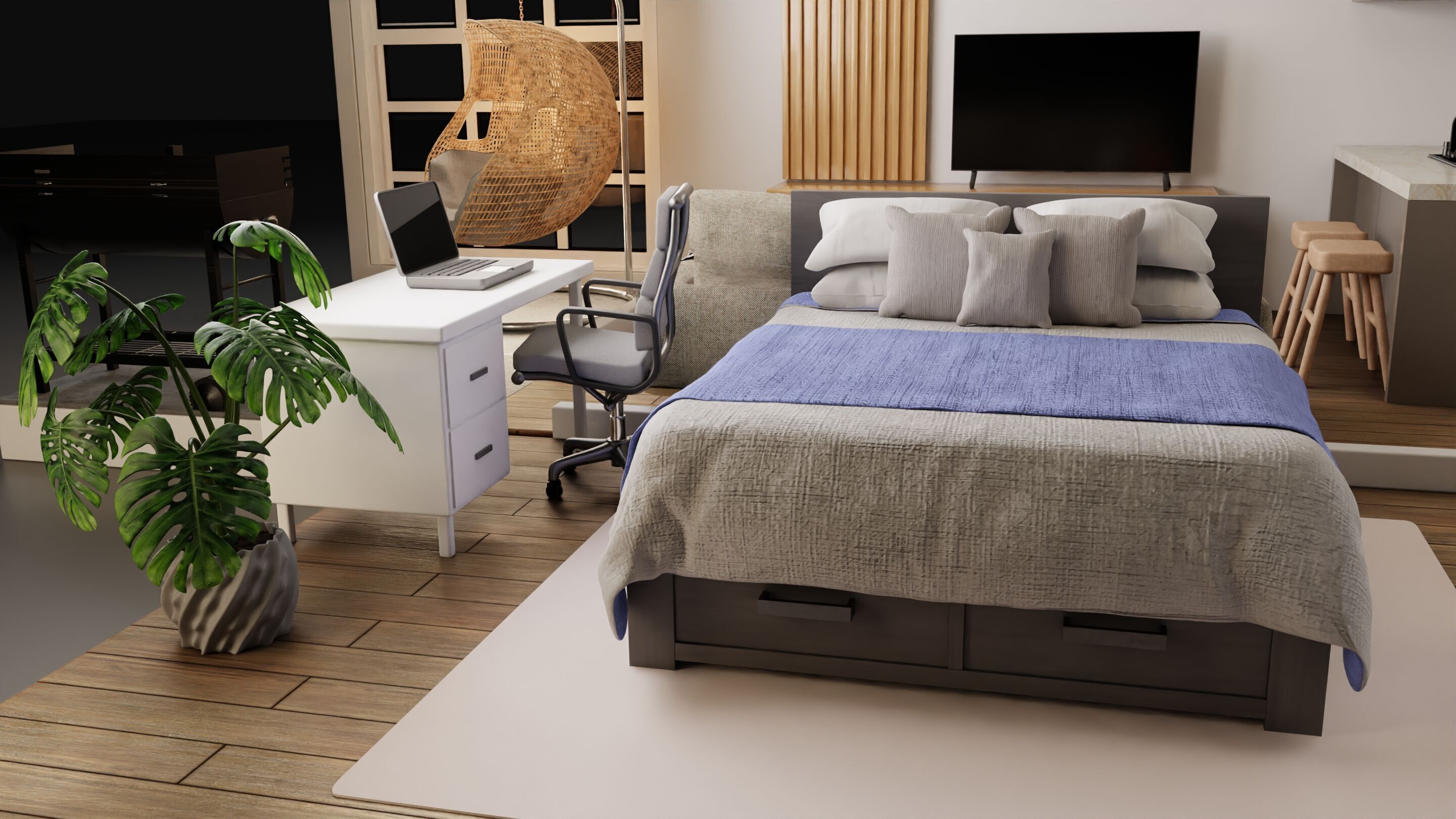 Apartment interior 3D model_1