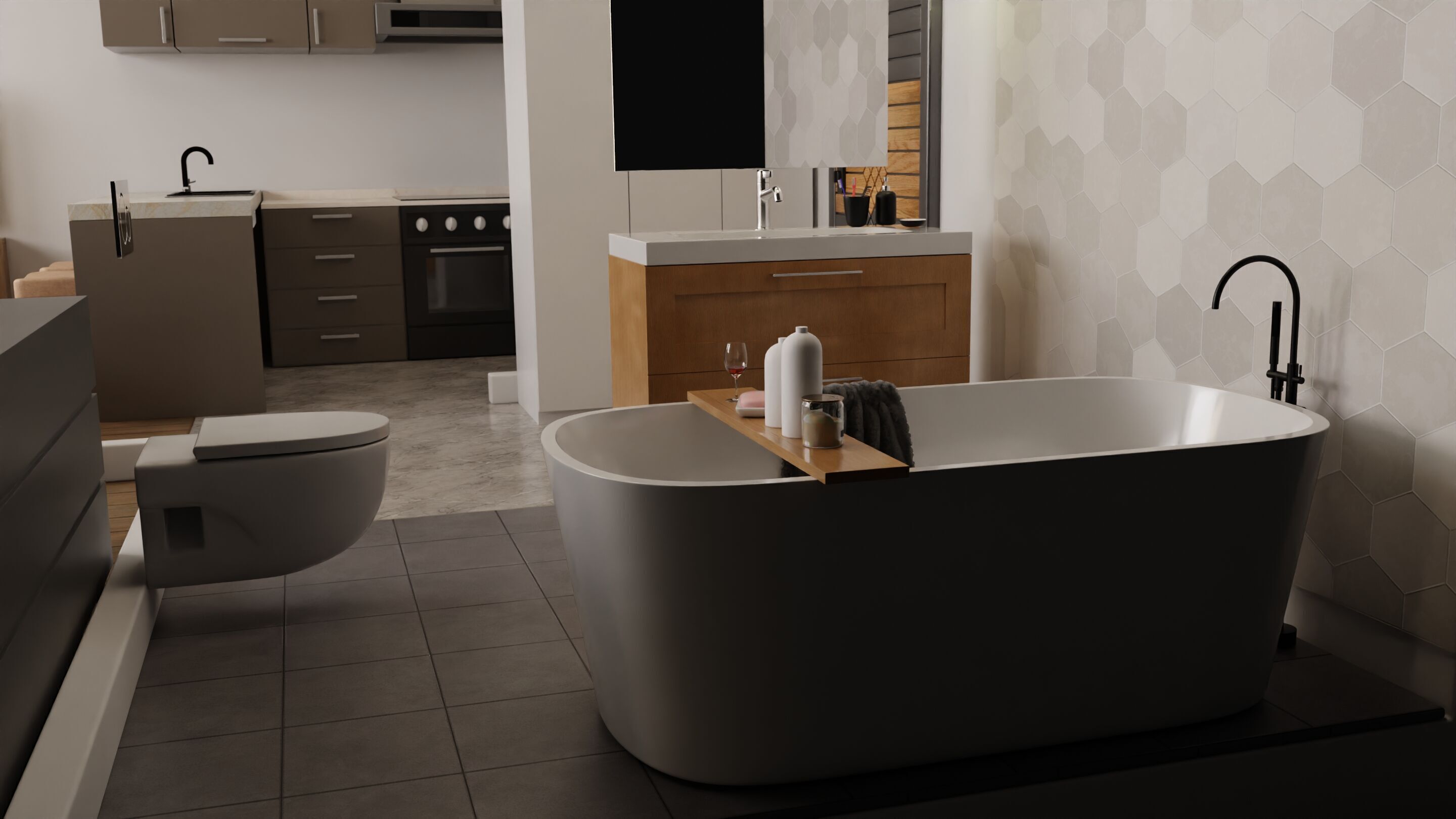 Apartment interior 3D model_2