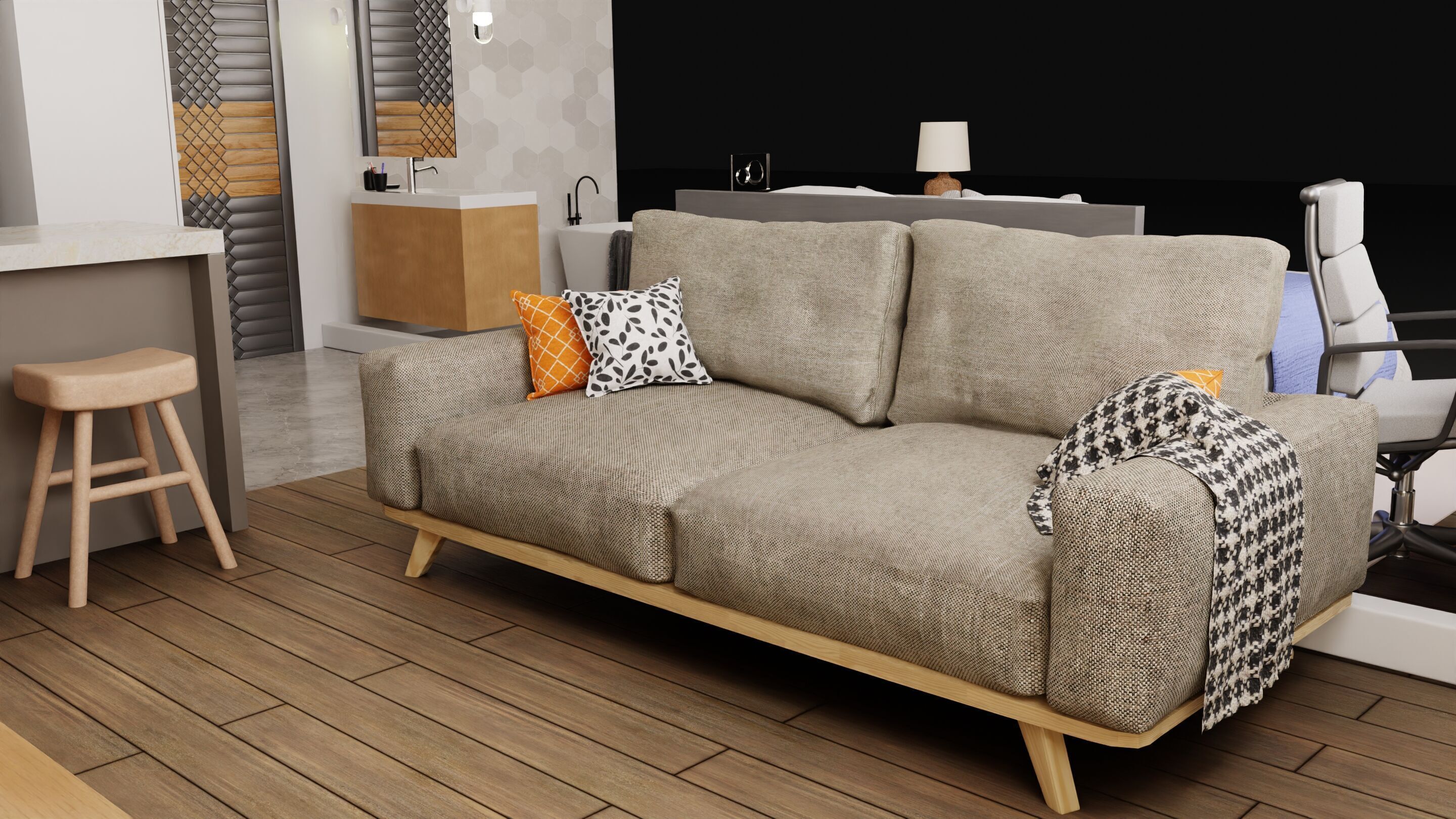 Apartment interior 3D model_4