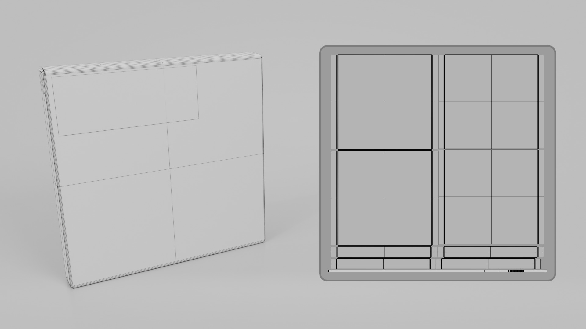 Cardboard Box R-044 - Rigged and Customizable Low-poly 3D model_14