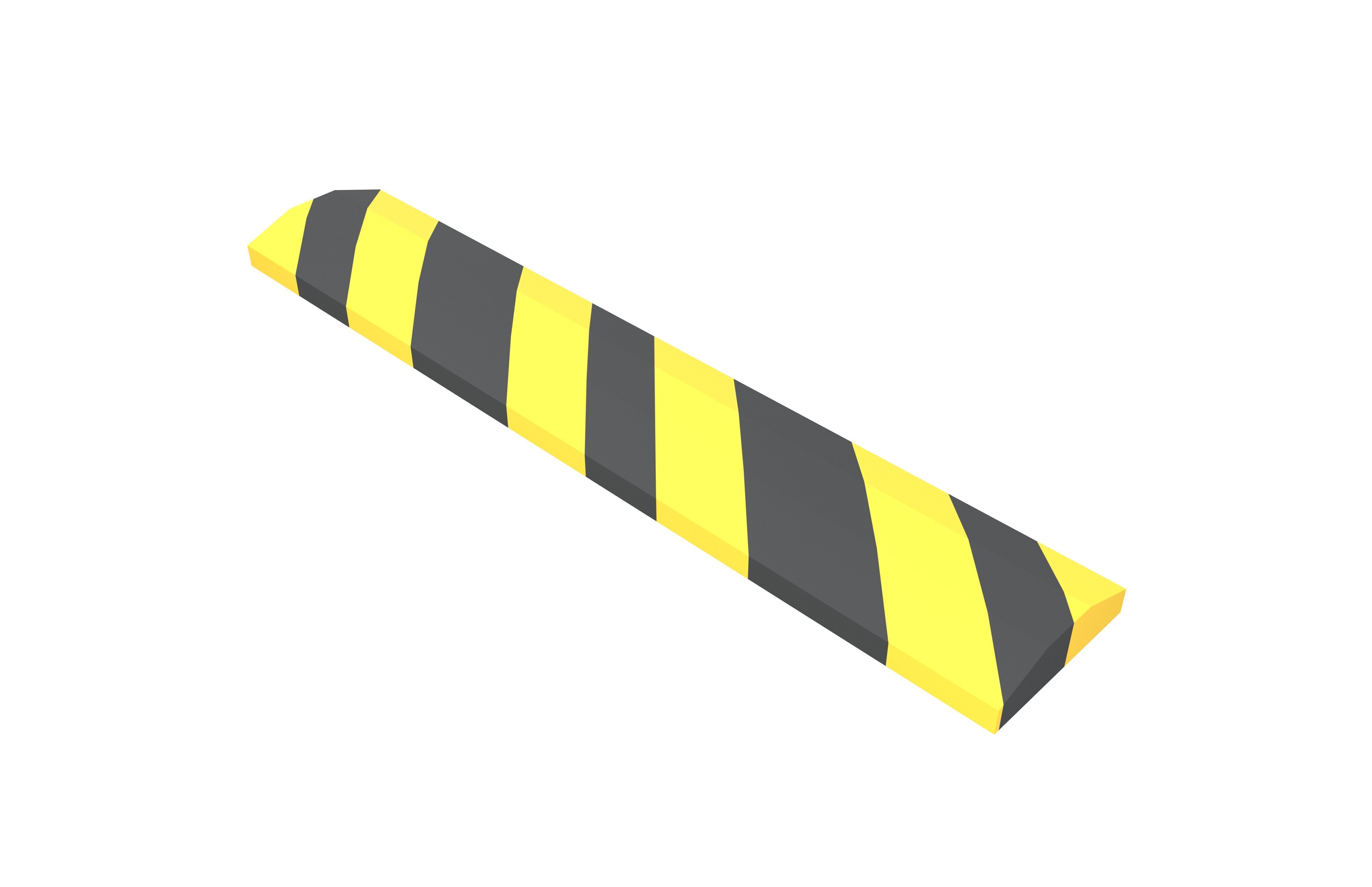 Speed Bump Stop v1 001 Low-poly 3D model_1
