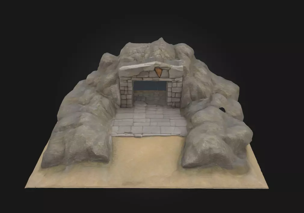 Ancient Tomb Entrance Threshold to the Forgotten Dead 3D model