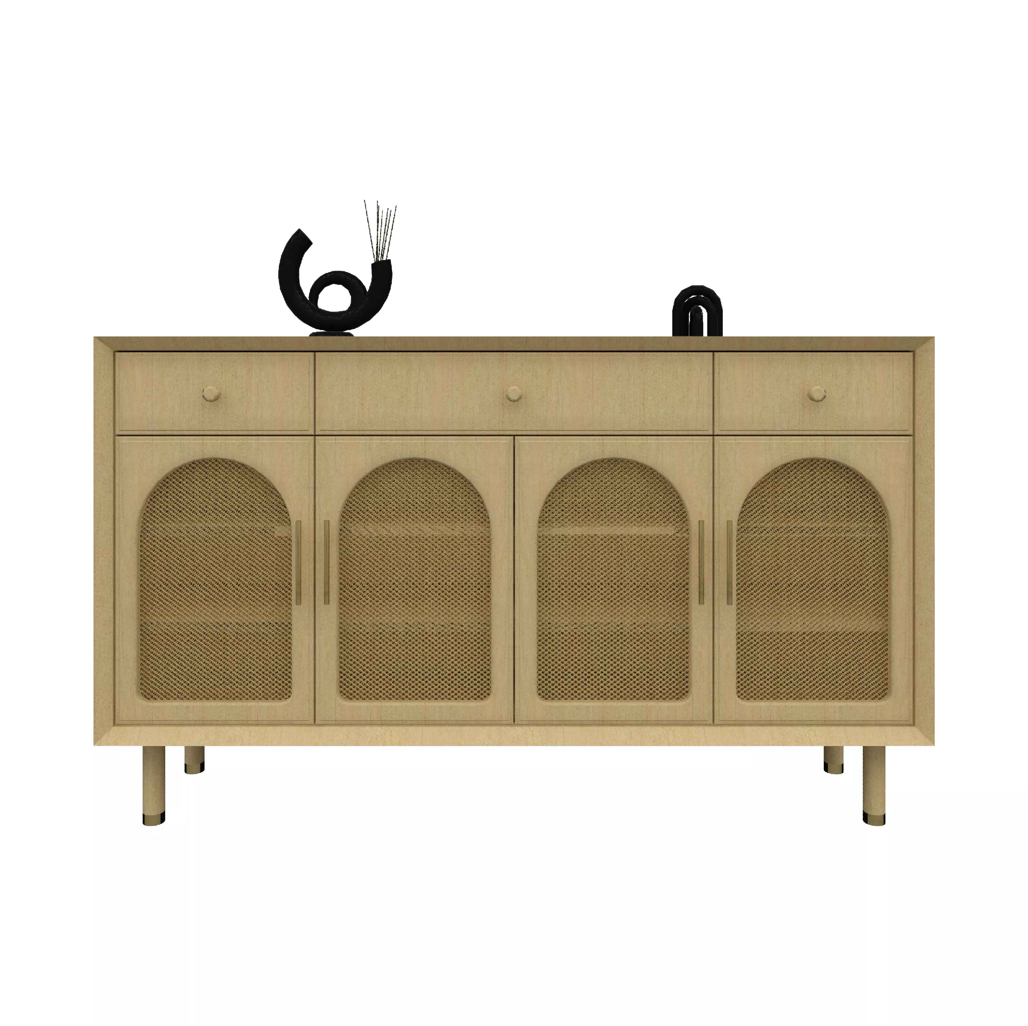 Parametric Sideboard Revit 3D model