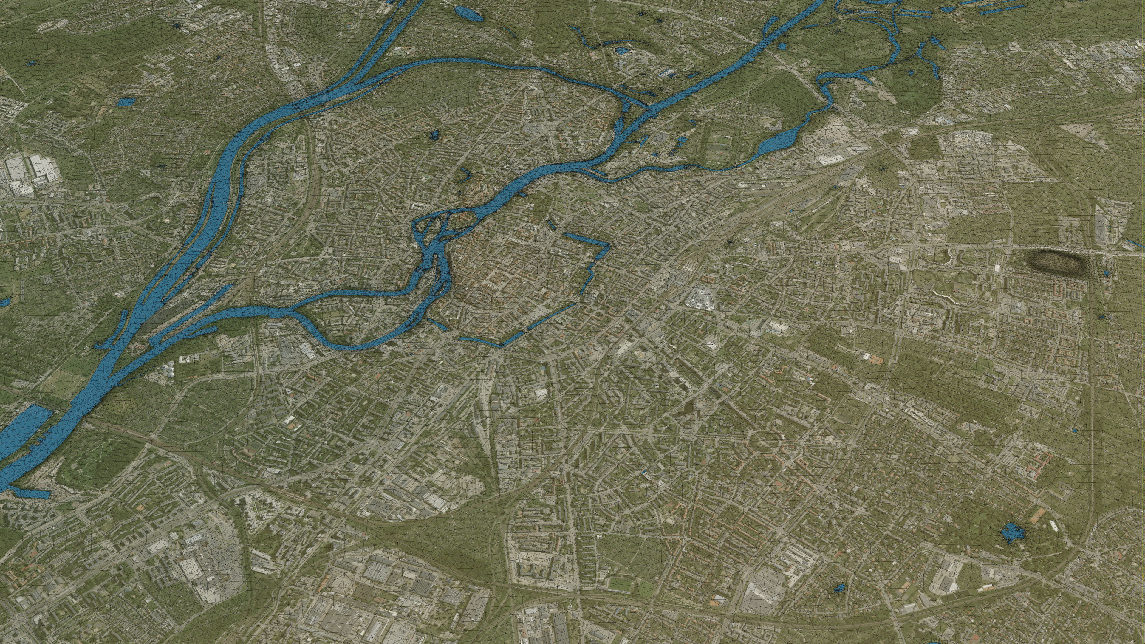 Wroclaw - Topography Terrain 3D City 3D Model Collection_38