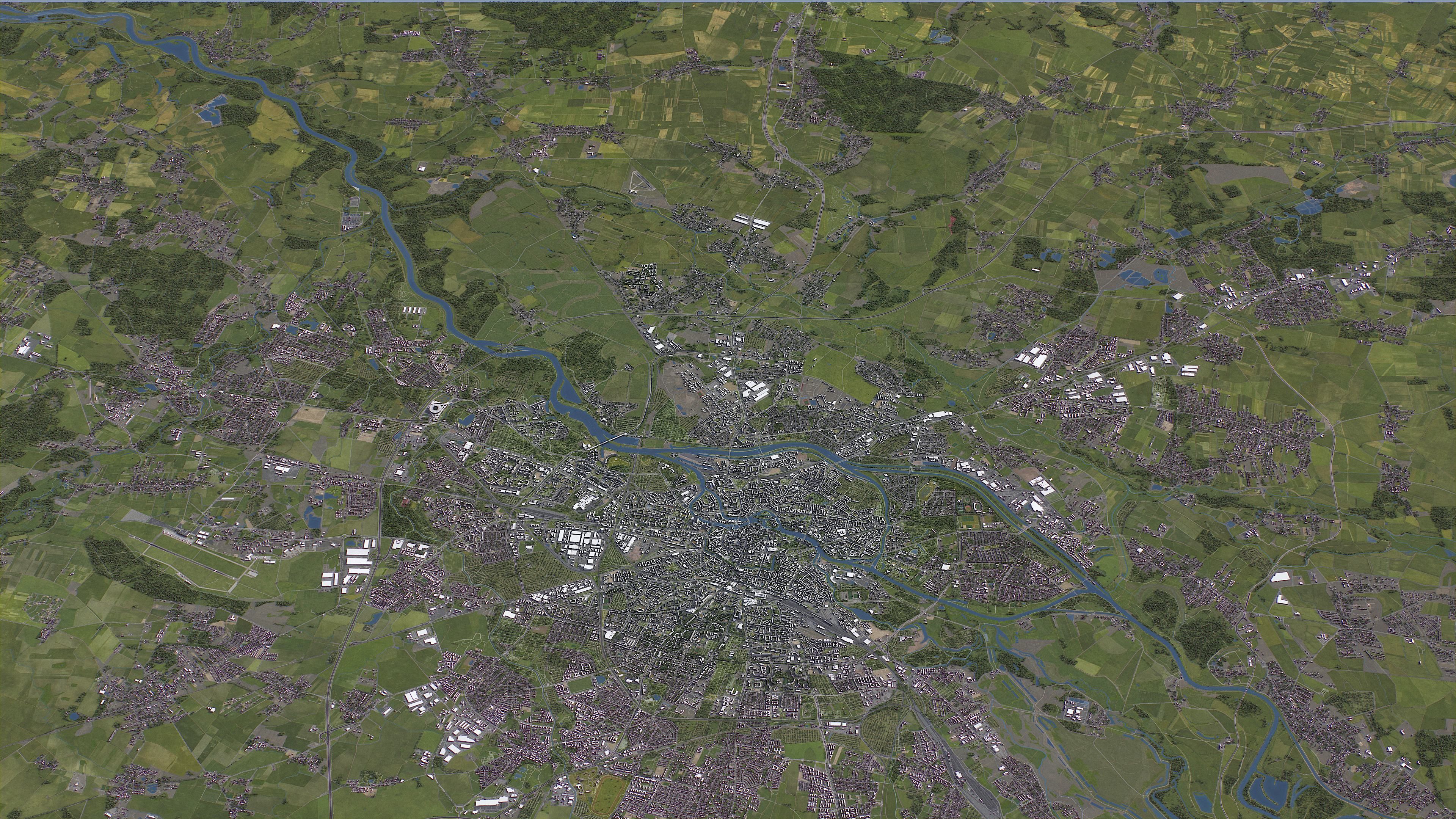 Wroclaw - Topography Terrain 3D City 3D Model Collection_1
