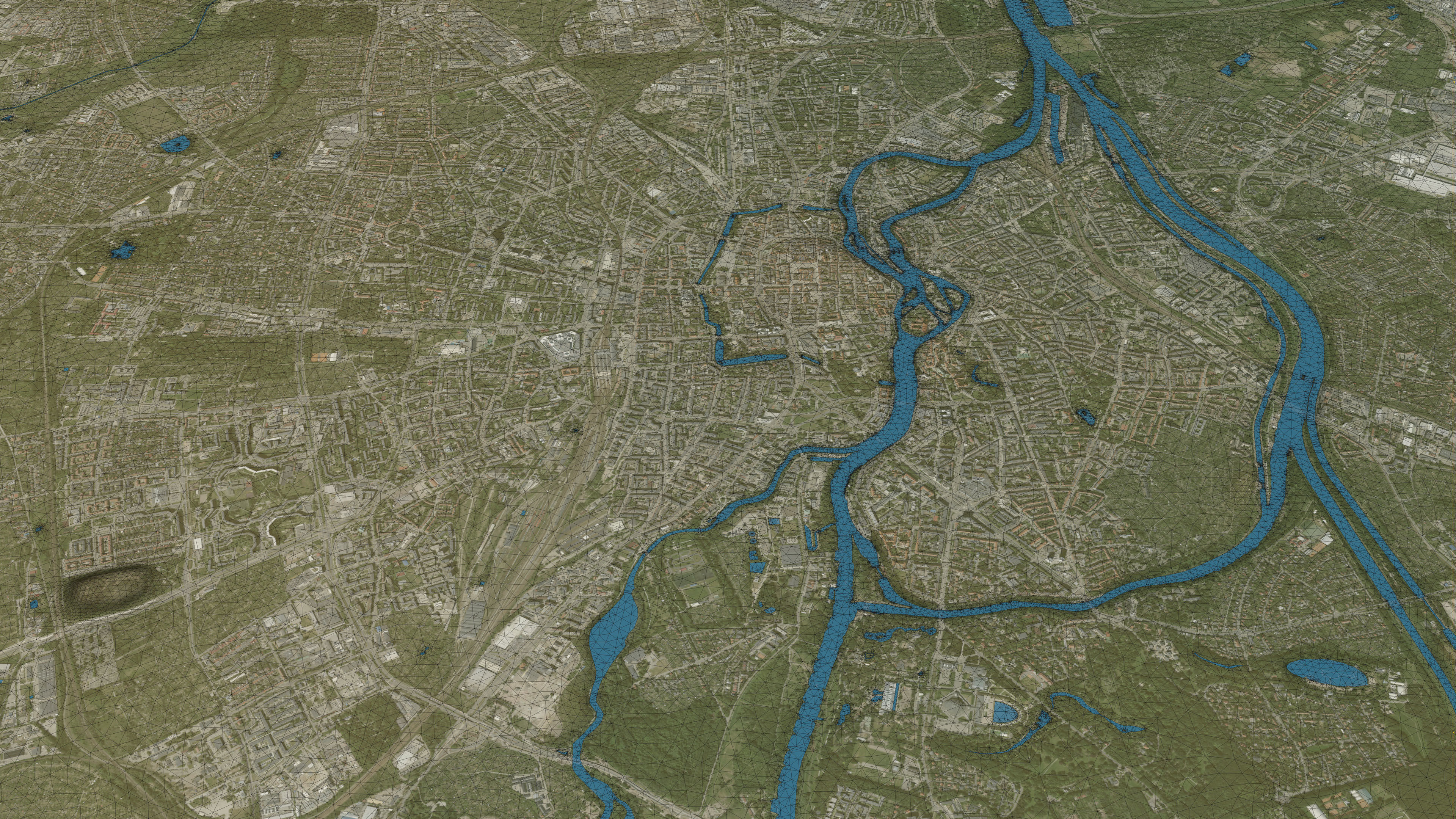 Wroclaw - Topography Terrain 3D City 3D Model Collection_54