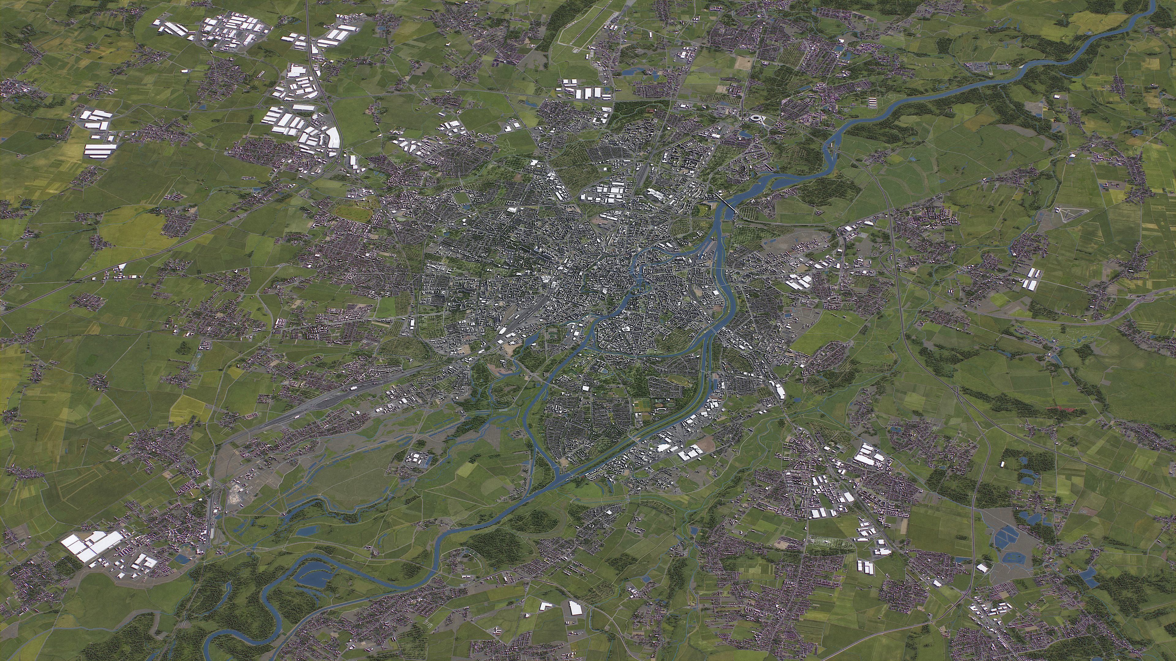 Wroclaw - Topography Terrain 3D City 3D Model Collection_13
