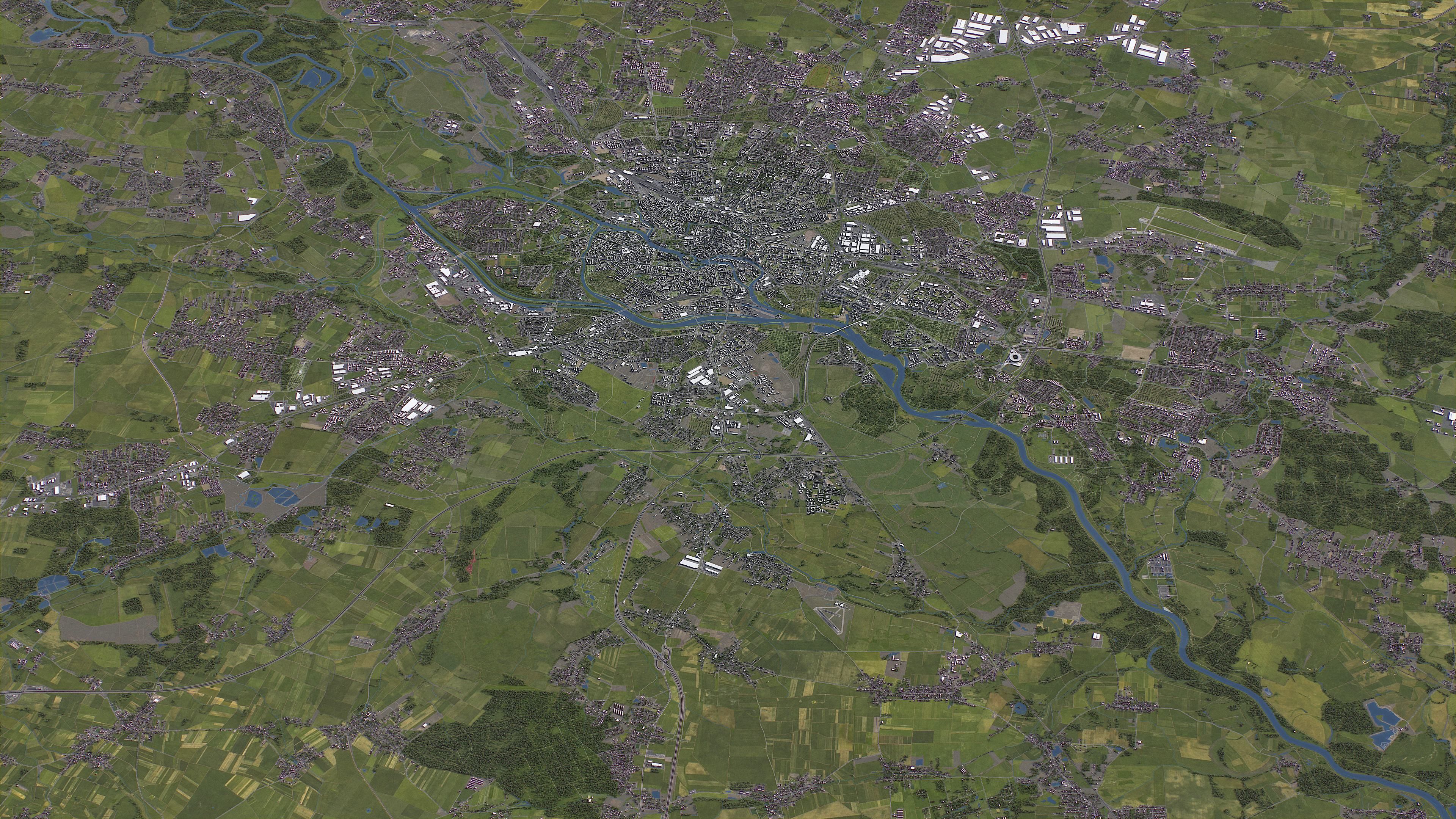Wroclaw - Topography Terrain 3D City 3D Model Collection_9