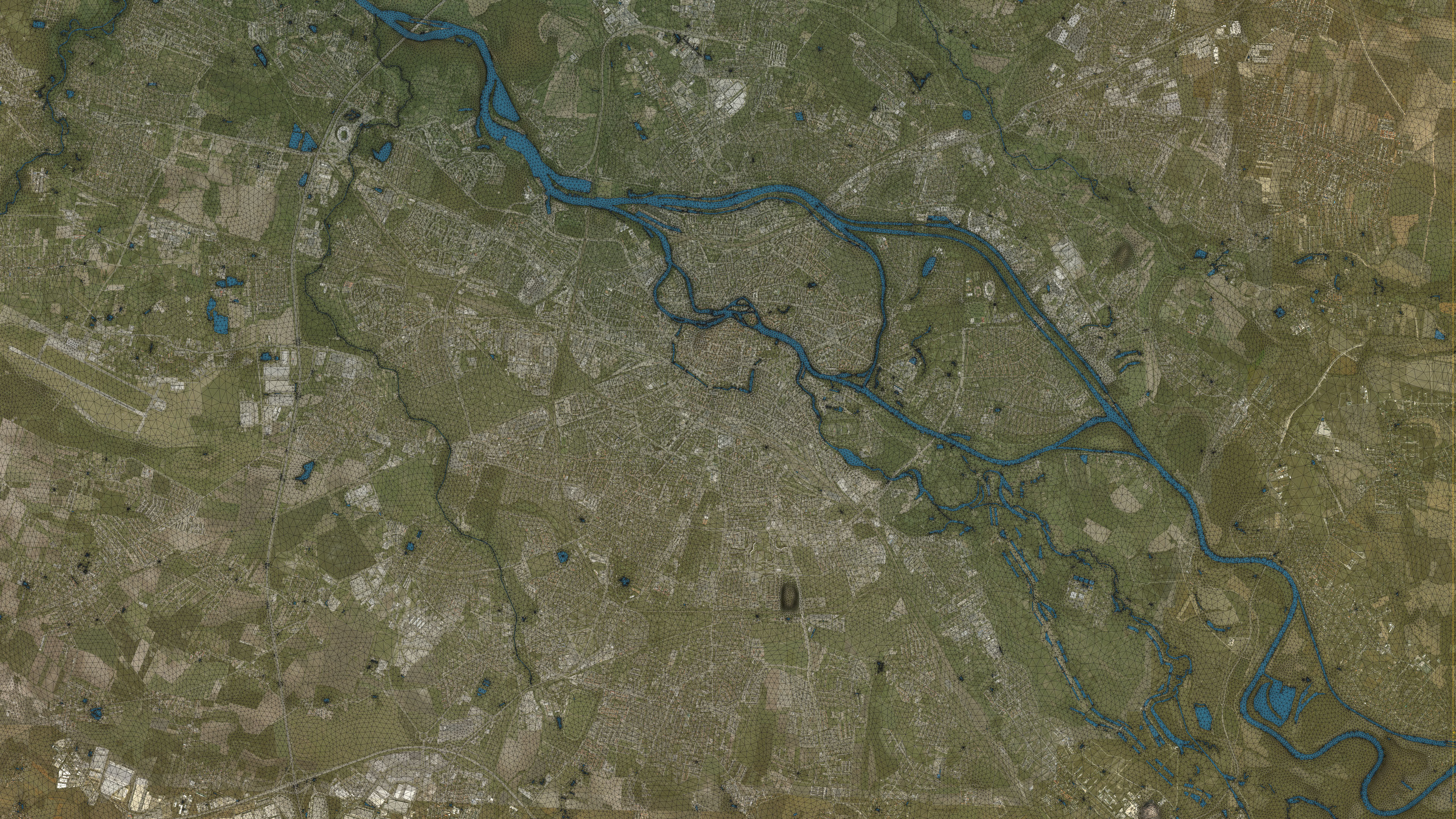 Wroclaw - Topography Terrain 3D City 3D Model Collection_26