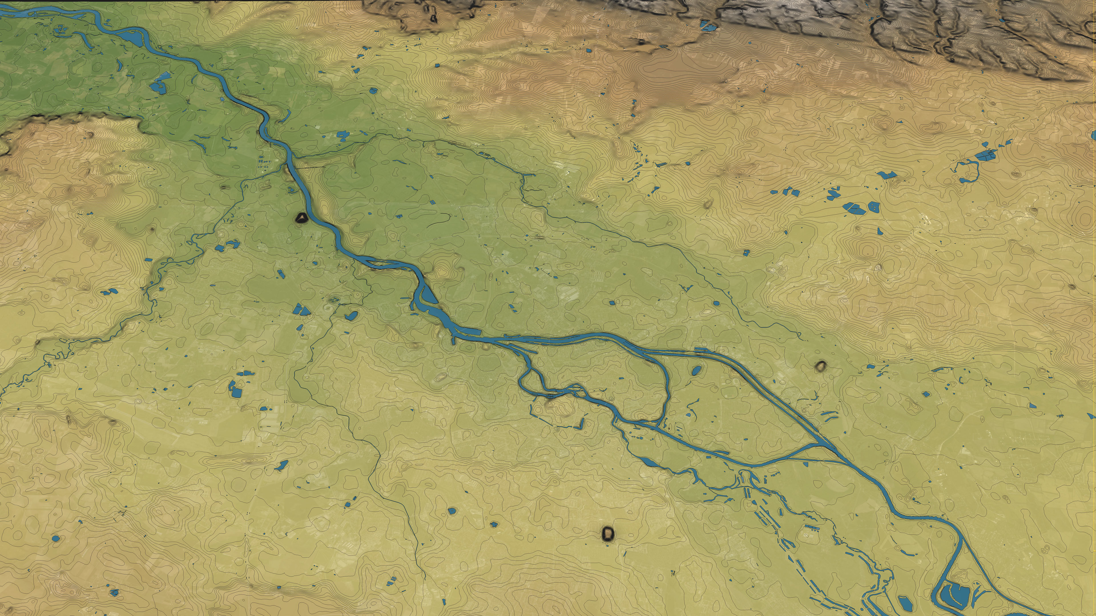 Wroclaw - Topography Terrain 3D City 3D Model Collection_4