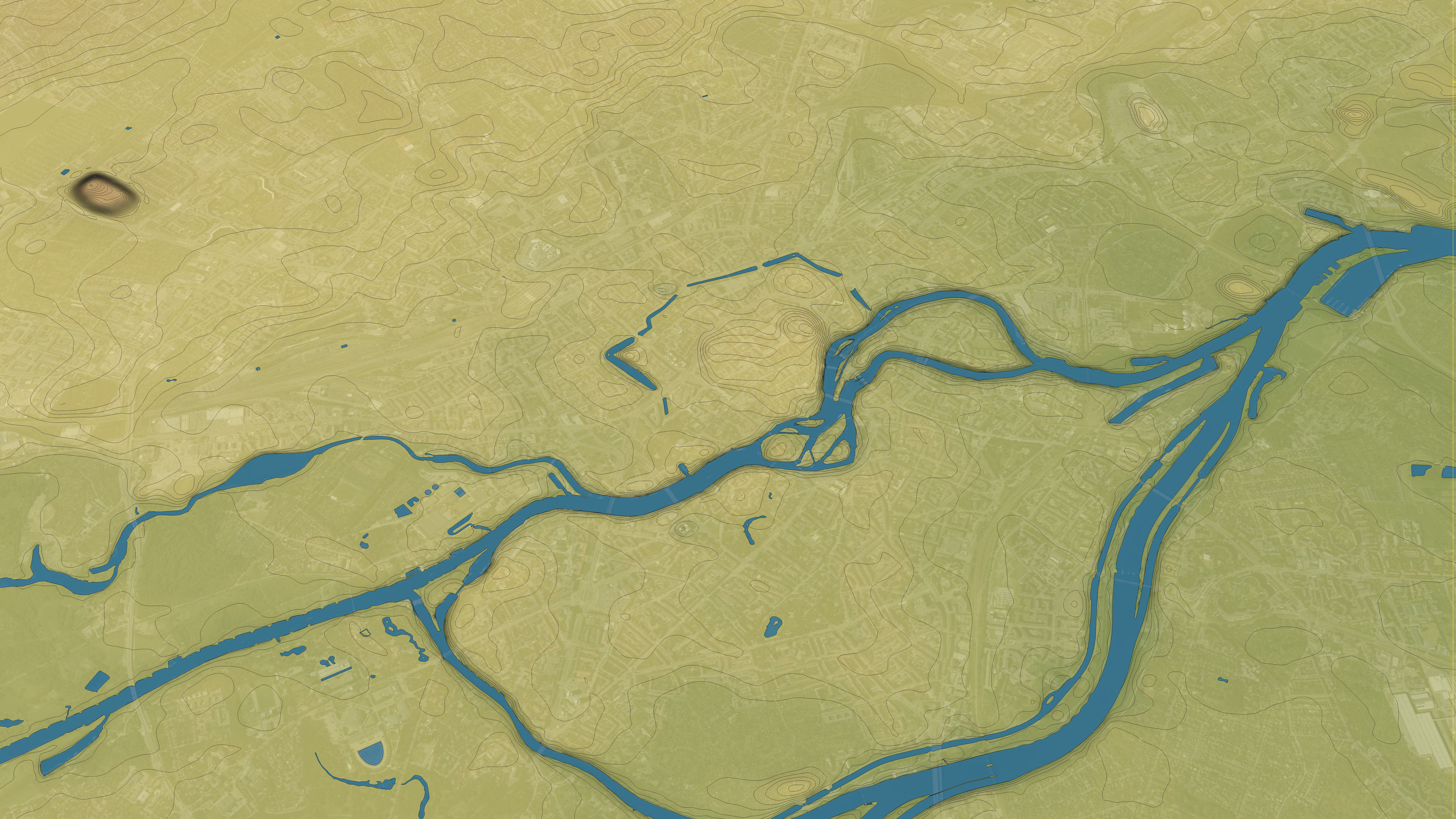 Wroclaw - Topography Terrain 3D City 3D Model Collection_52