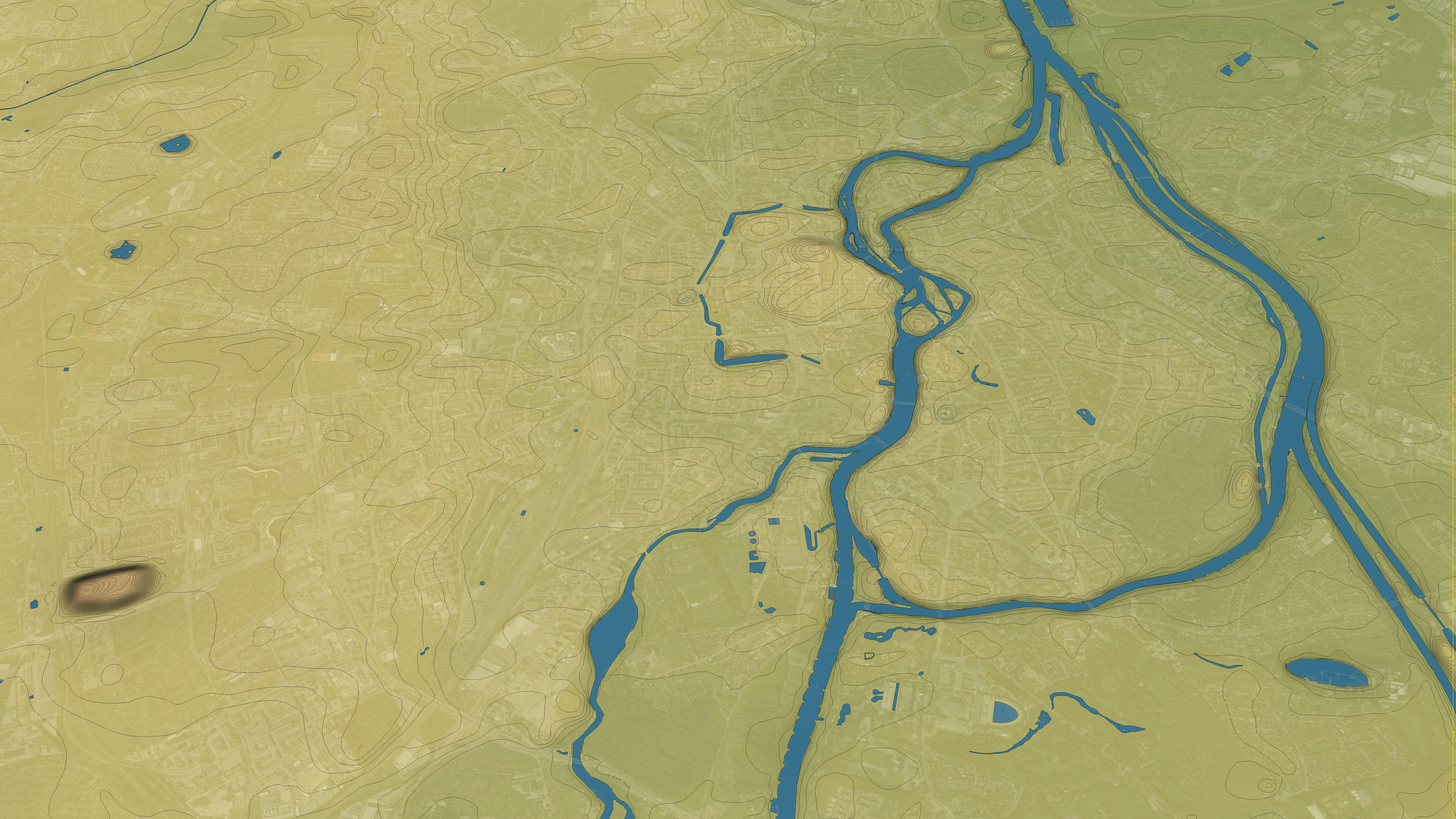 Wroclaw - Topography Terrain 3D City 3D Model Collection_56