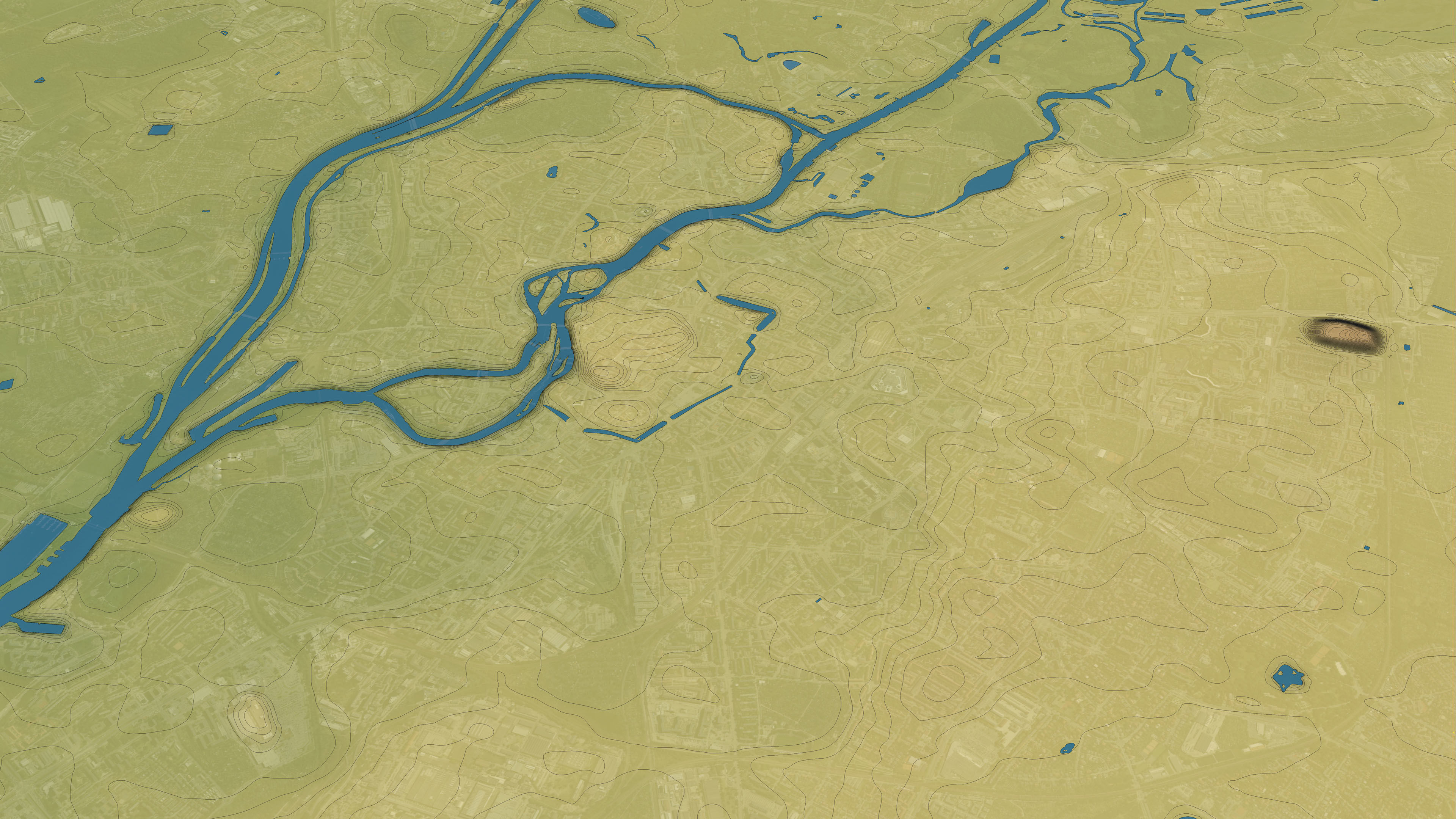 Wroclaw - Topography Terrain 3D City 3D Model Collection_40