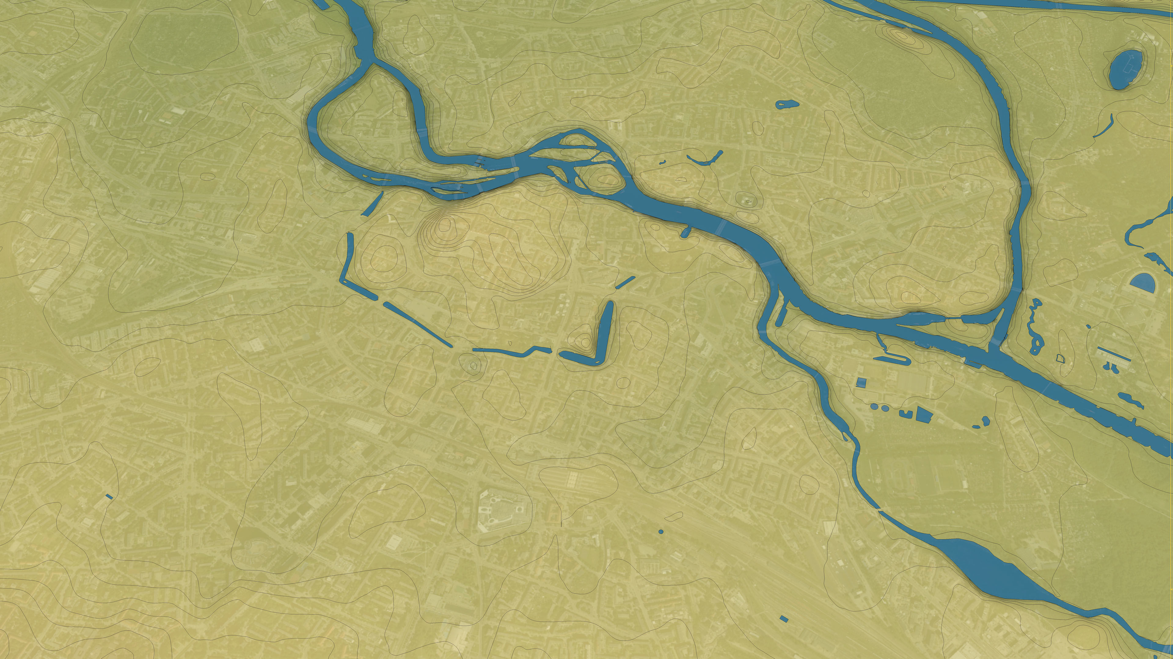 Wroclaw - Topography Terrain 3D City 3D Model Collection_32