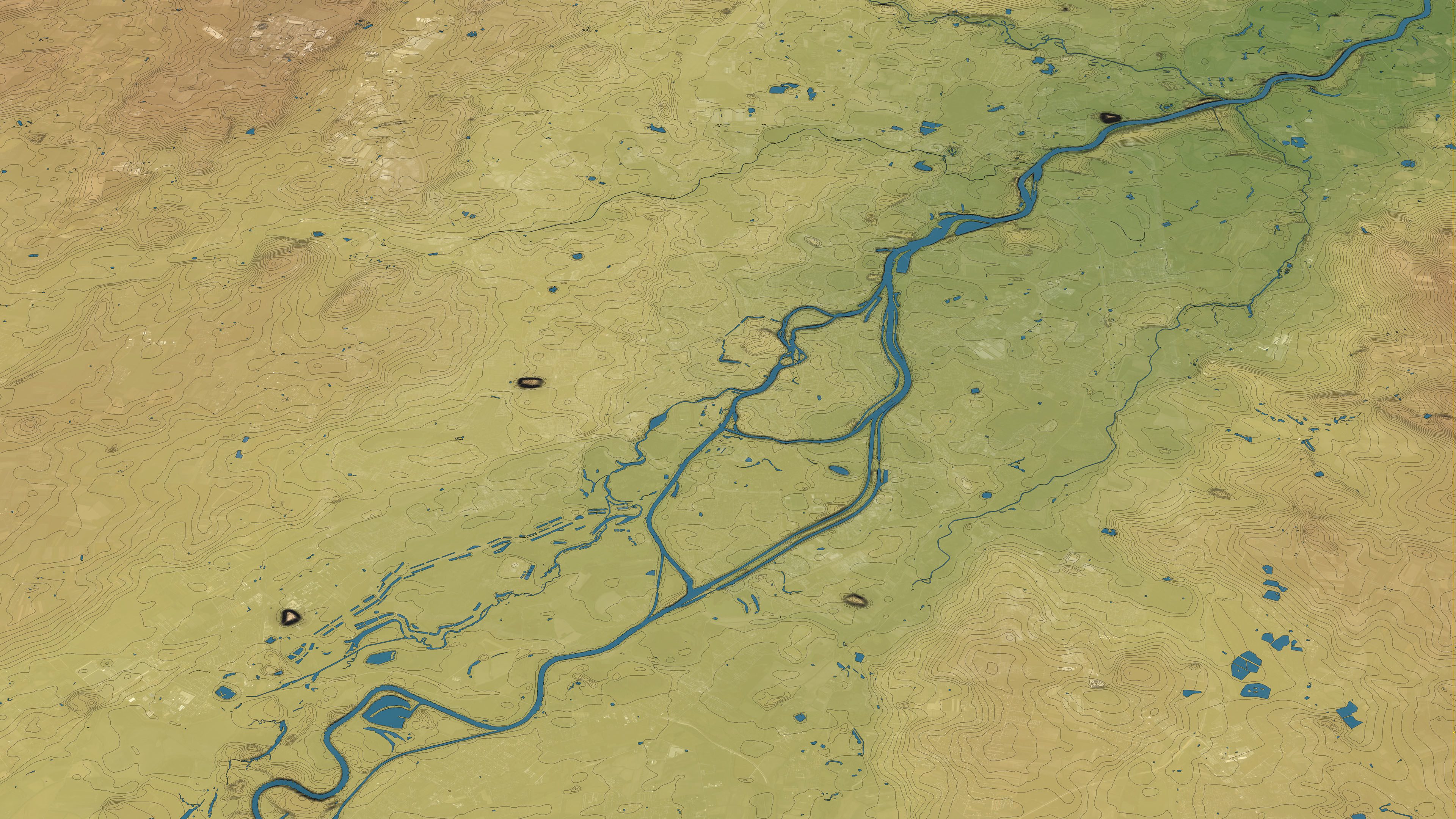 Wroclaw - Topography Terrain 3D City 3D Model Collection_16