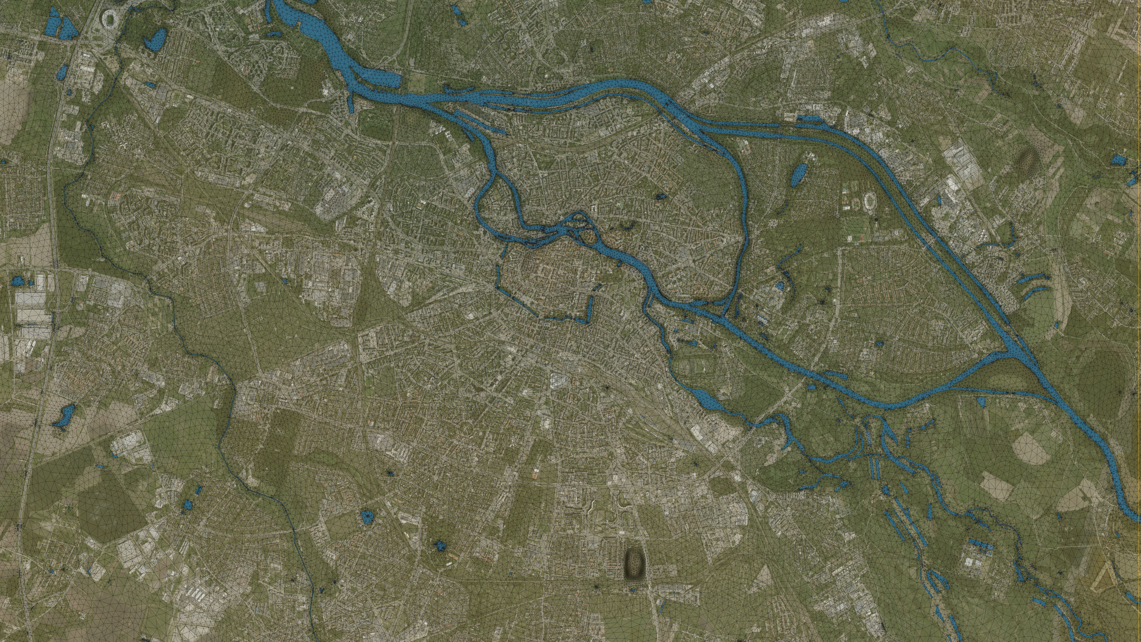 Wroclaw - Topography Terrain 3D City 3D Model Collection_22