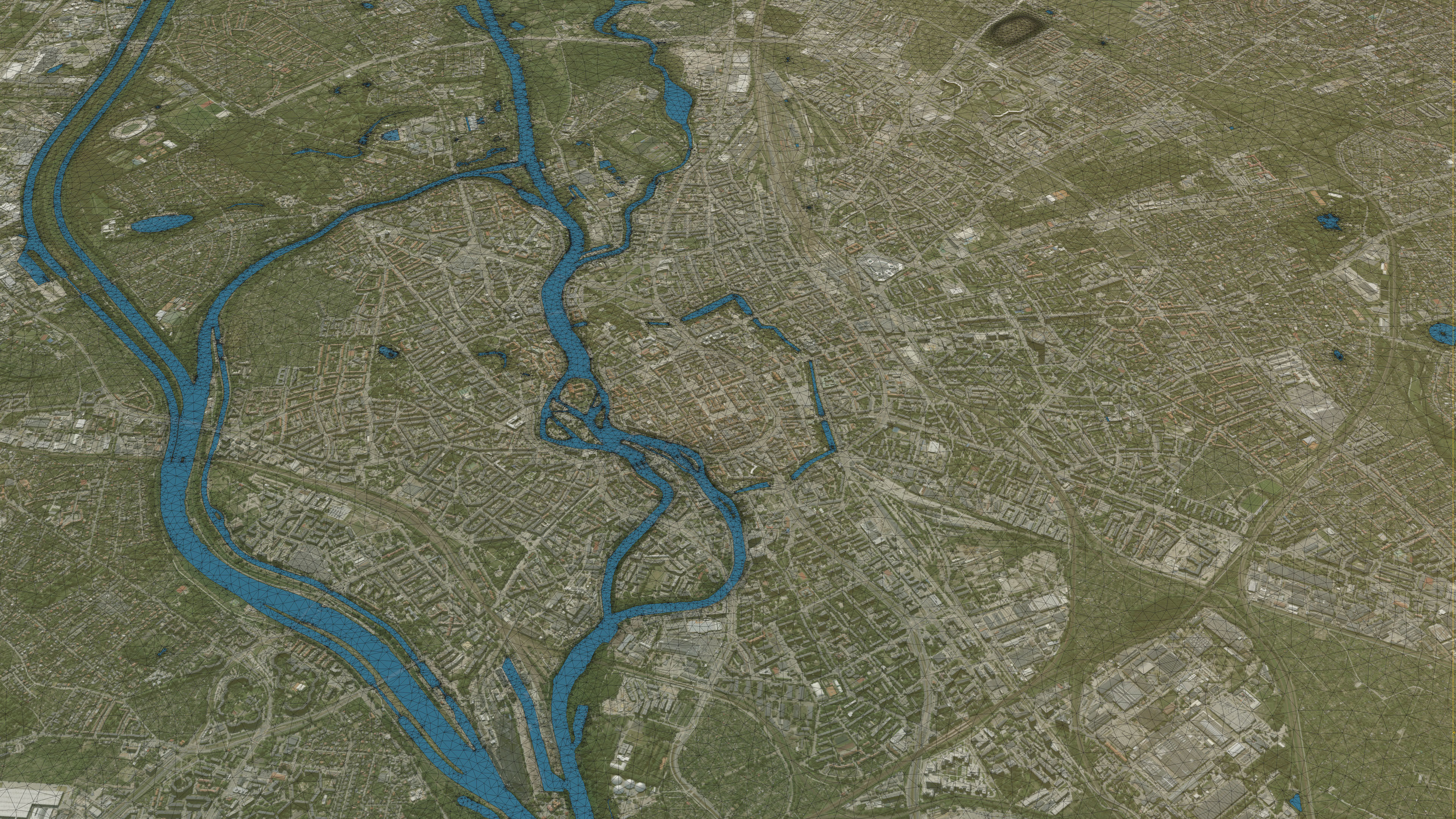 Wroclaw - Topography Terrain 3D City 3D Model Collection_42