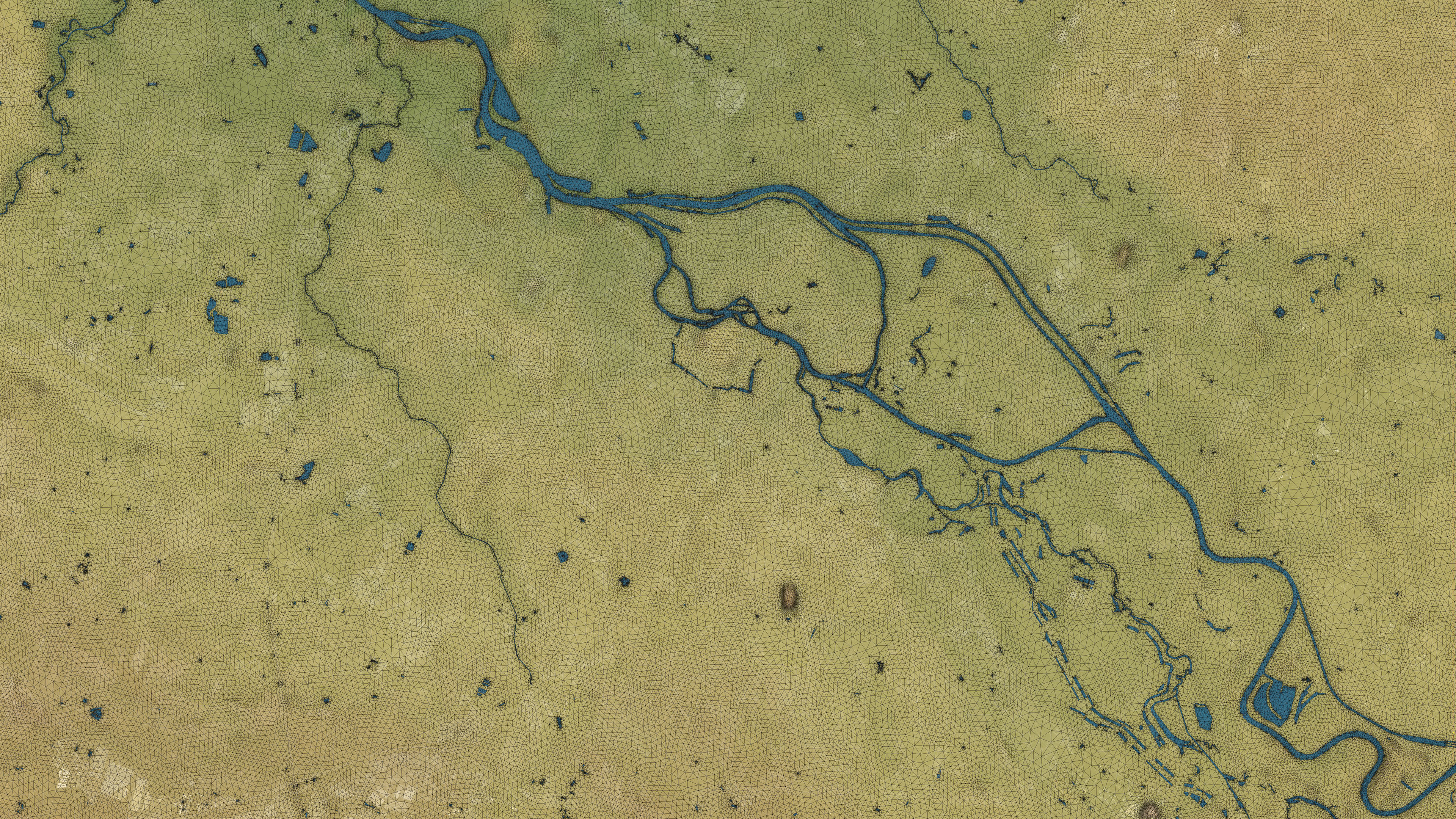 Wroclaw - Topography Terrain 3D City 3D Model Collection_27