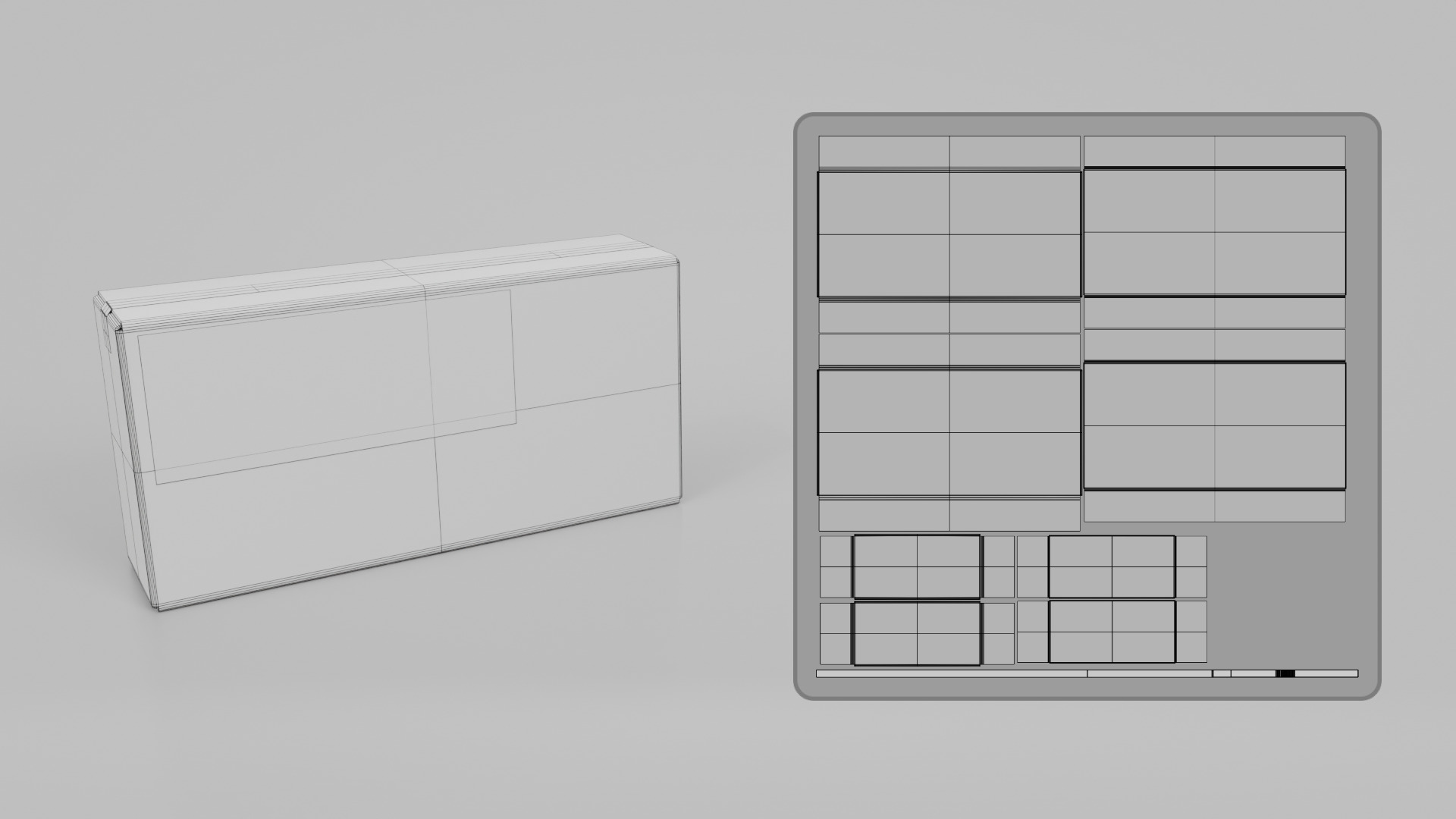 Cardboard Box R-142 - Rigged and Customizable Low-poly 3D model_14