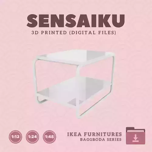 21 BAGGBODA Side Table for Mini Dollhouse - IKEA - 3D Print