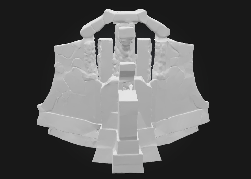 Skull Fountain Sanctuary Dark Elegance of Forbidden Waters 3D model_7