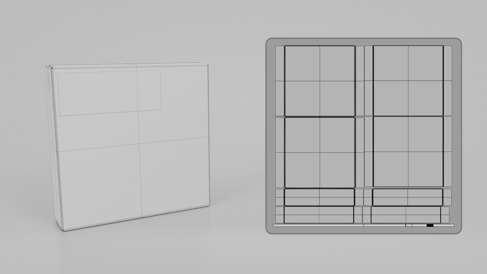 Cardboard Box R-144 - Rigged and Customizable Low-poly 3D model_14