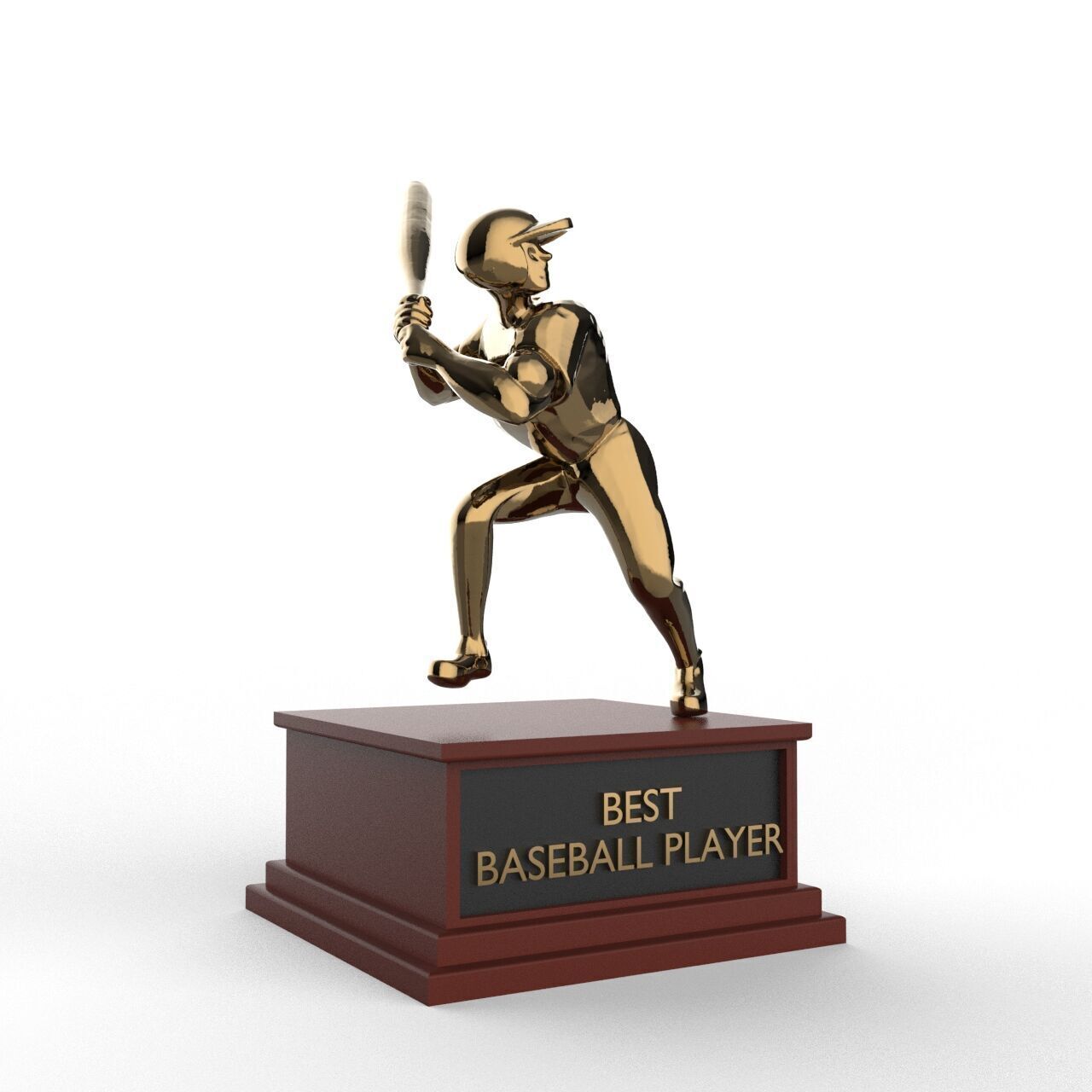 Award Cup - Best Baseball Player 3D print model_2