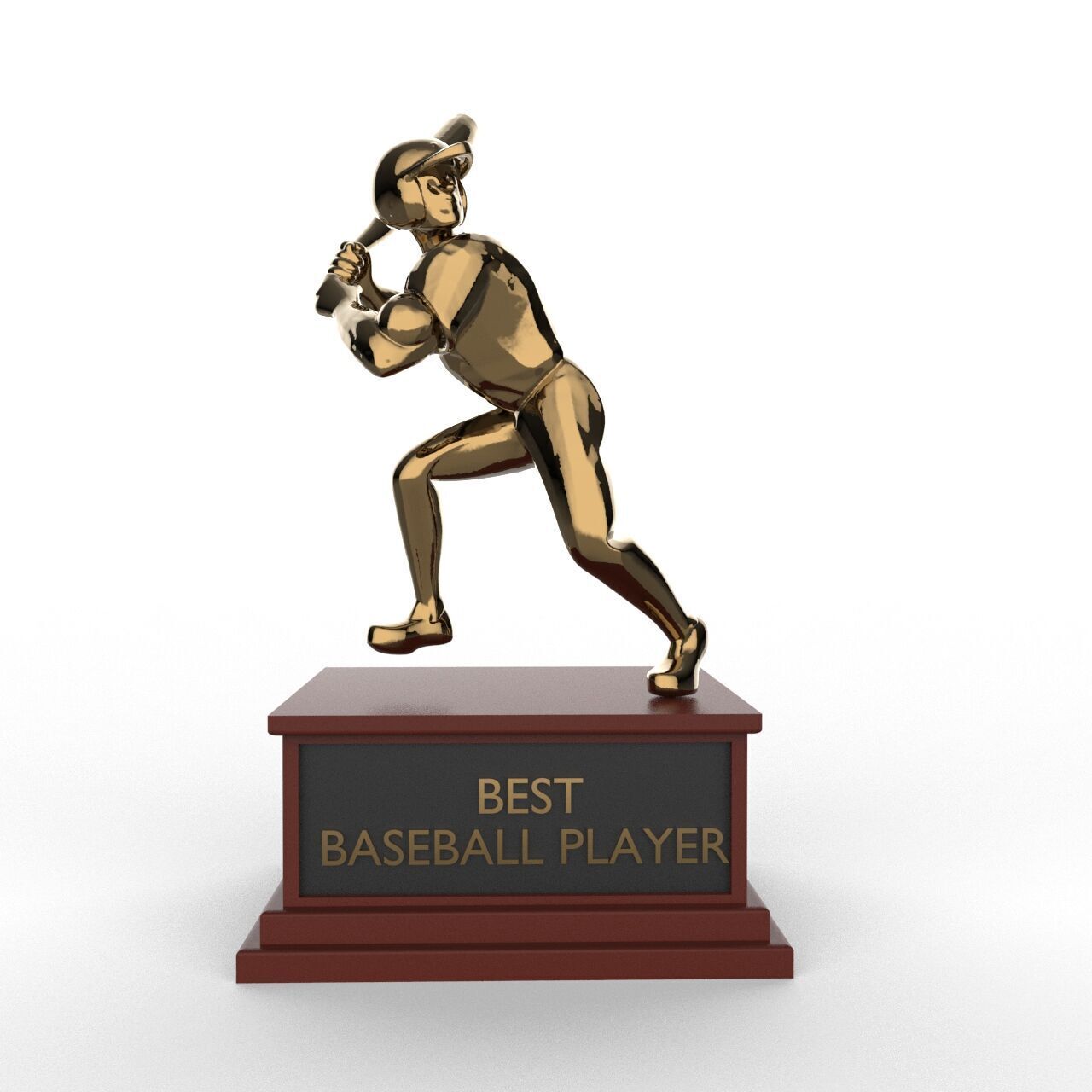 Award Cup - Best Baseball Player 3D print model_1