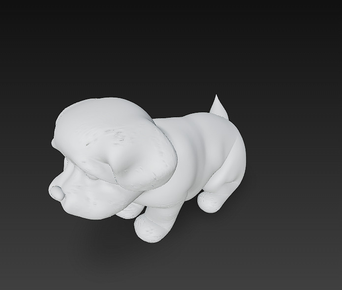 Dog Realistic 3D Model Basic - Low Poly Realistic Low-poly 3D model_13