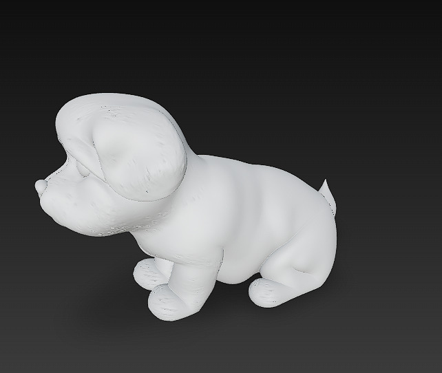 Dog Realistic 3D Model Basic - Low Poly Realistic Low-poly 3D model_9