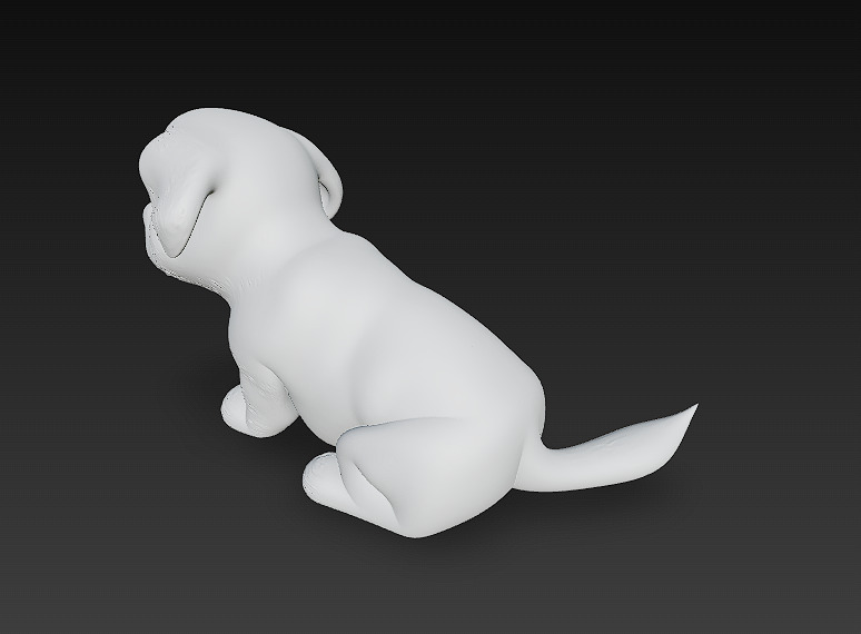 Dog Realistic 3D Model Basic - Low Poly Realistic Low-poly 3D model_12