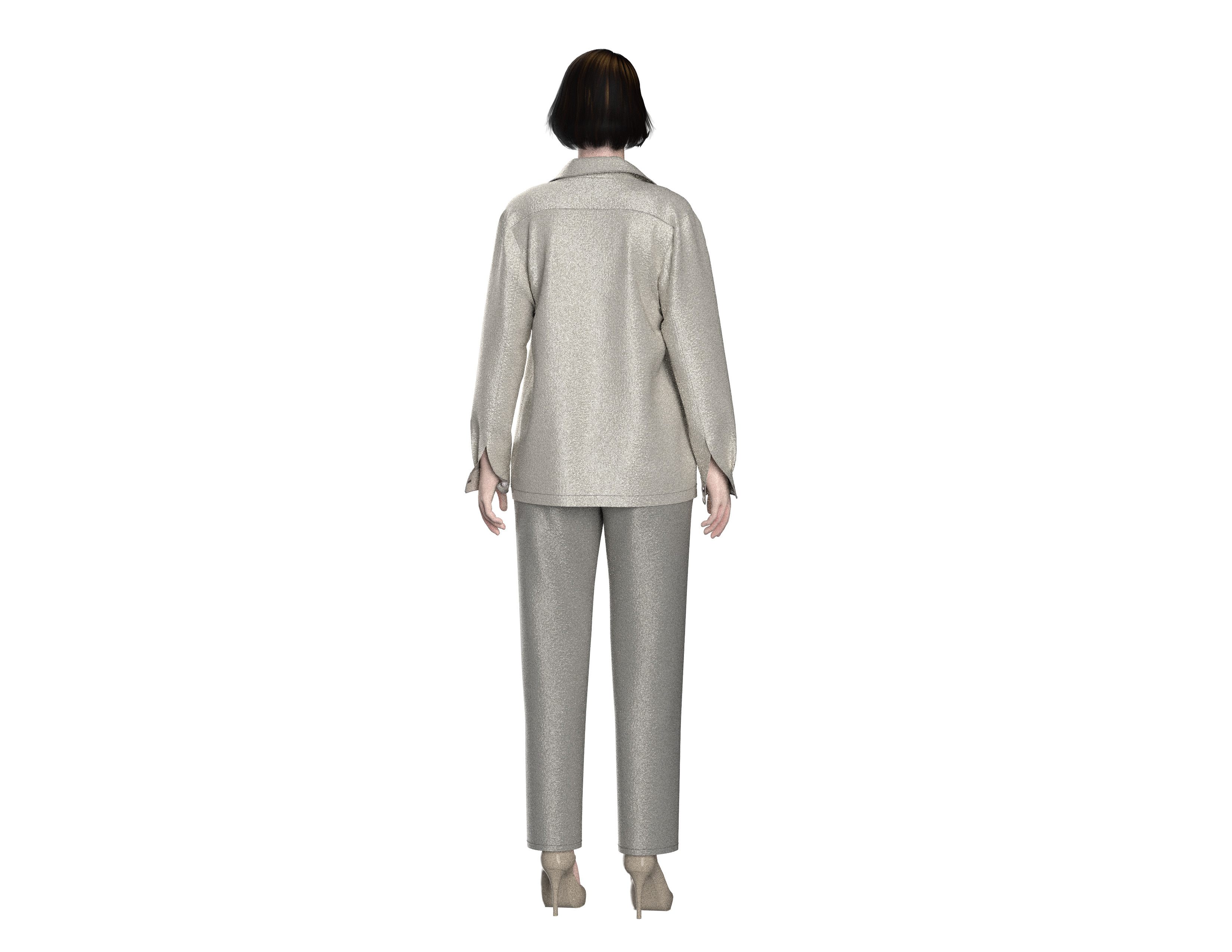 102 jacket set for women 3D print model_2