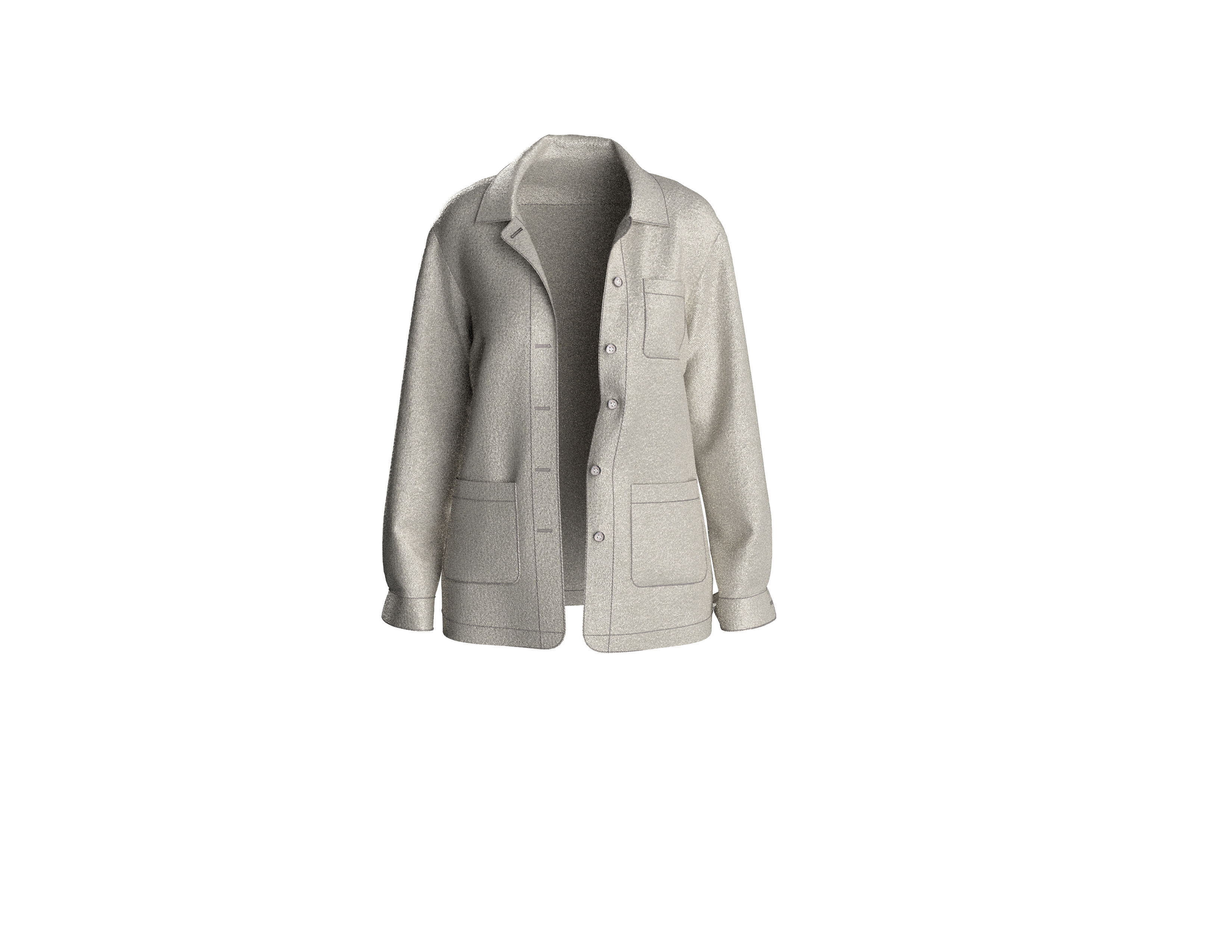 102 jacket set for women 3D print model_7